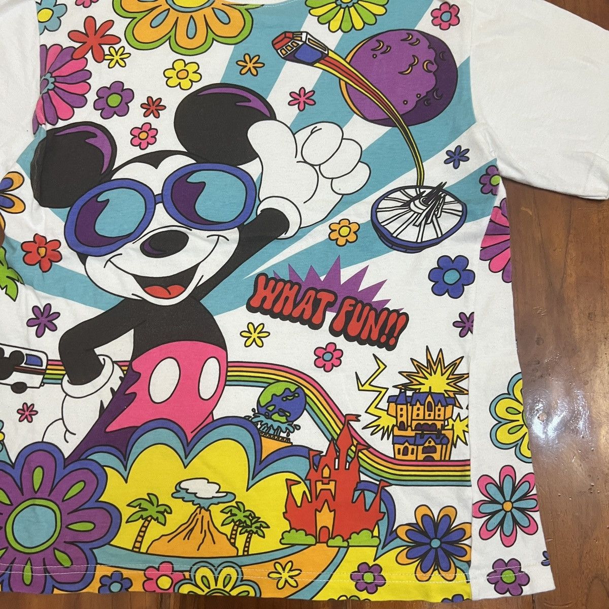 Disney Disney Mickey mouse Floral Hawaii Shirt FulPrint Size US S / EU 44-46 / 1 - 3 Thumbnail