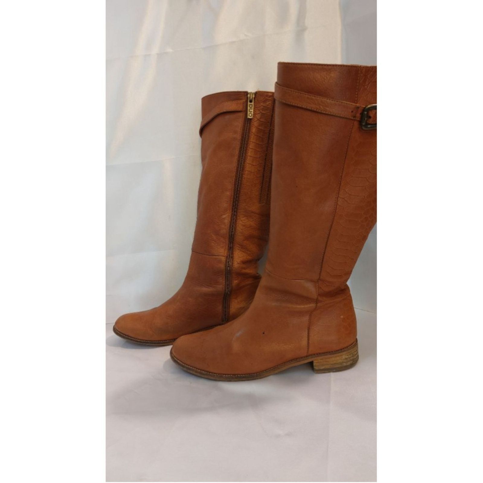 Doublewood DuoBoots Haltham Leather Boots Adjustable Calf Strap Size 39 Size US 8.5 / IT 38.5 - 3 Thumbnail
