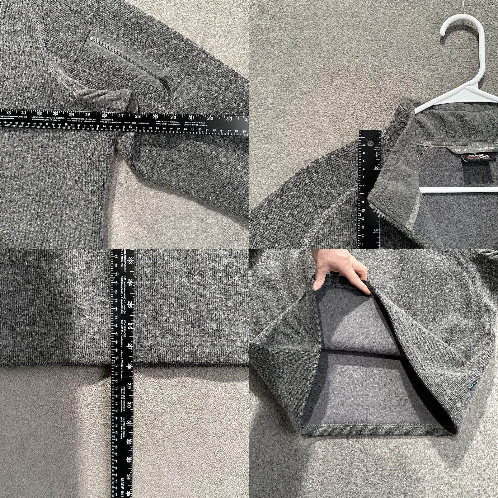 Vintage Kuhl Thermokore Sweater Mens XL Gray Wool Blend 1/4 Zip Pullover Outdoor GUC Size US XL / EU 56 / 4 - 9 Thumbnail