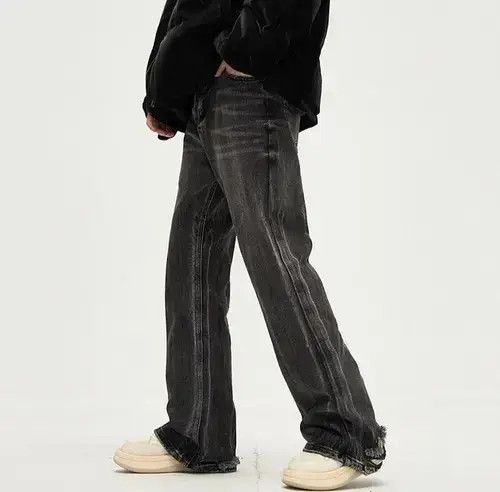 Japanese Brand Black Flare jeans Size US 30 / EU 46 - 3 Thumbnail