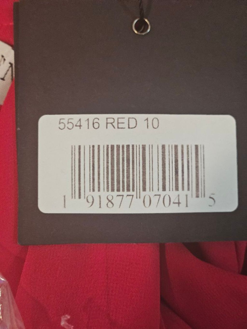 Mac Duggal IEENA for MAC DUGGAL Red Tiered Ruffle Maxi Dress Size 10 Size L / US 10 / IT 46 - 8 Thumbnail