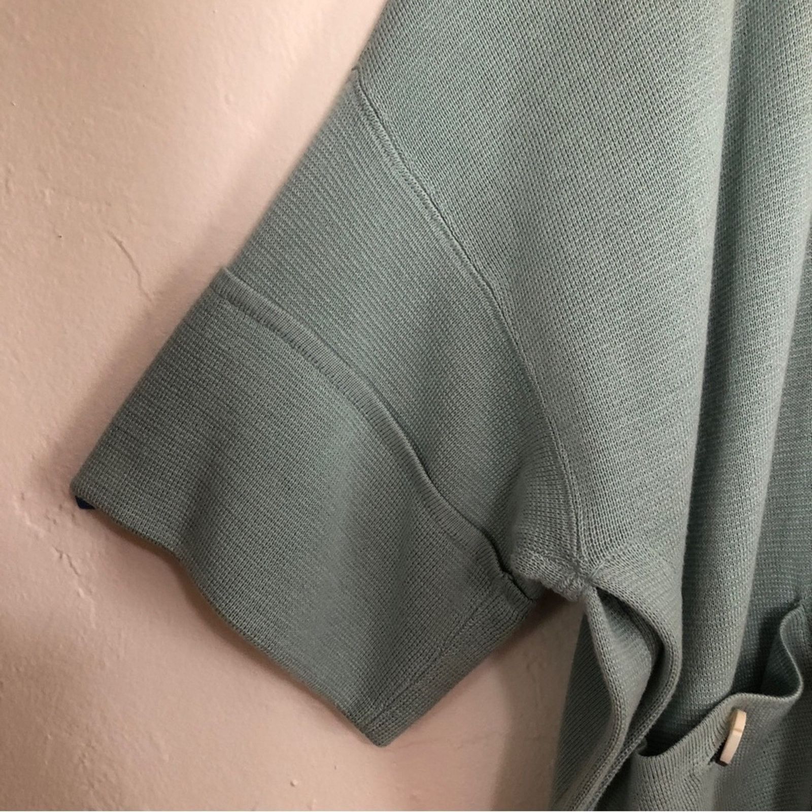 Other MarlaWynne Drama Kimono Knit Seafoam Green Cardigan Sweater Size L / US 10 / IT 46 - 3 Thumbnail