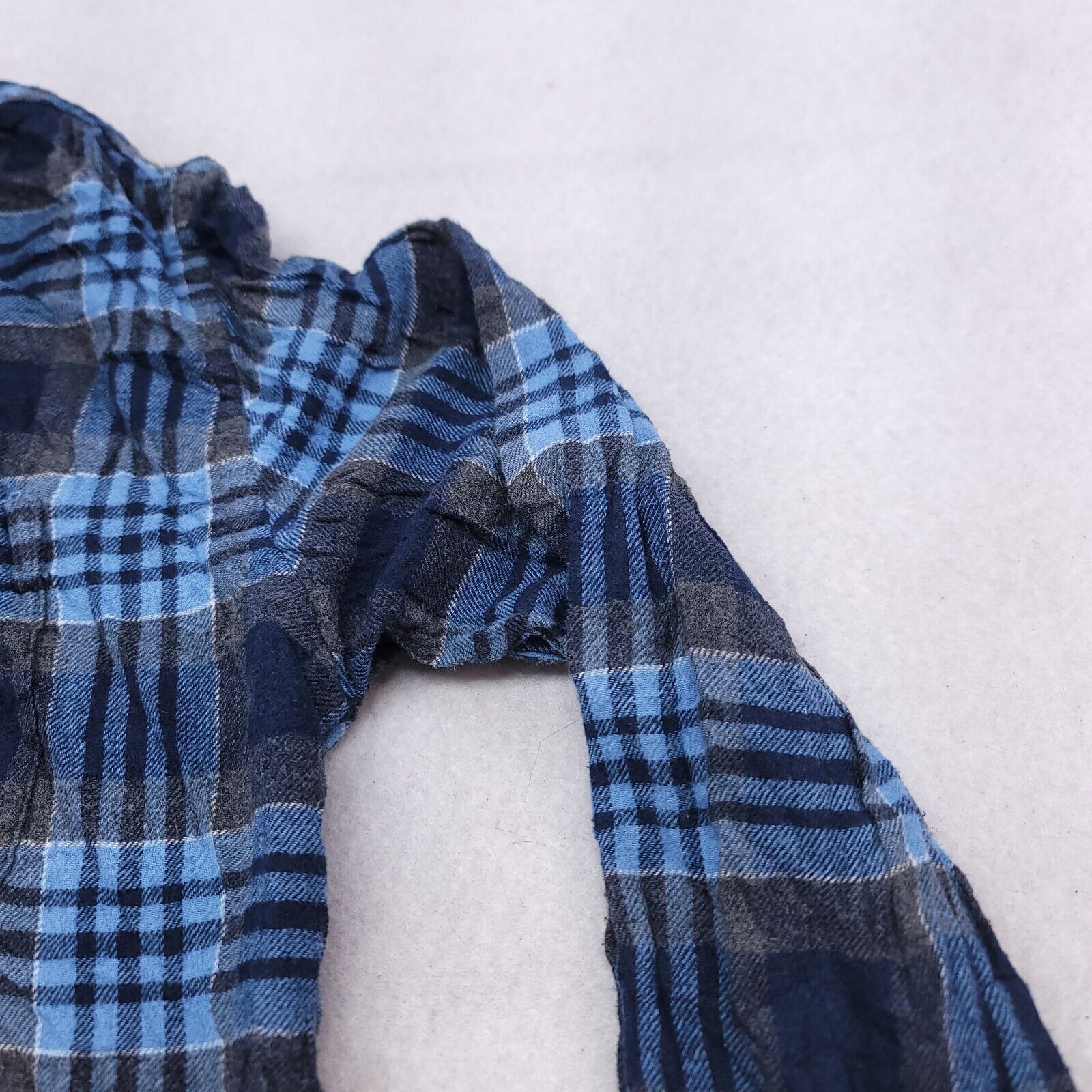 Croft & Barrow Croft & Barrow Tartan Flannel Shirt Mens Size L Blue Gray Size US L / EU 52-54 / 3 - 5 Thumbnail