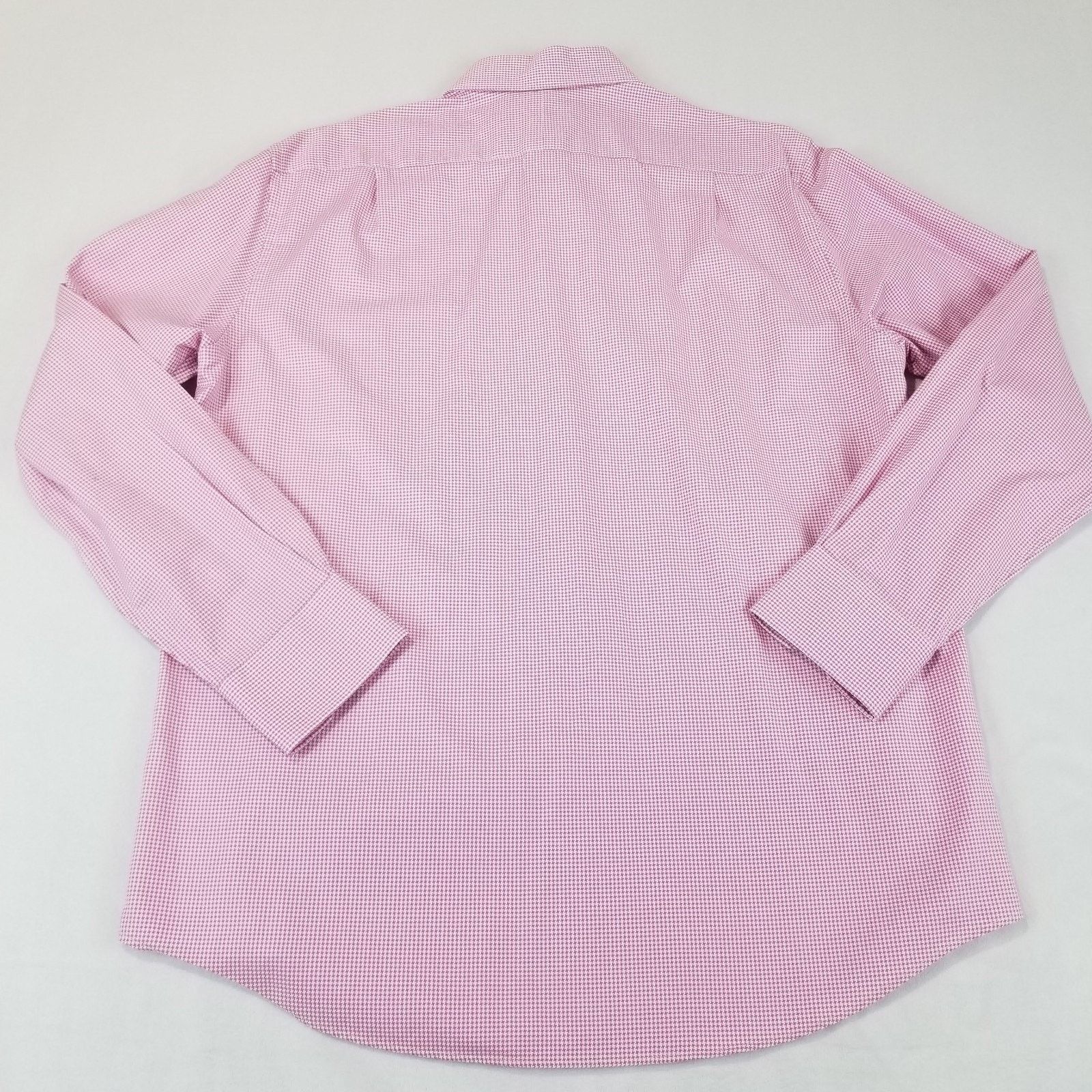 Tommy Bahama Tommy Bahama Shirt Mens Large 16 34/35 Pink Houndstooth Size US L / EU 52-54 / 3 - 2 Thumbnail