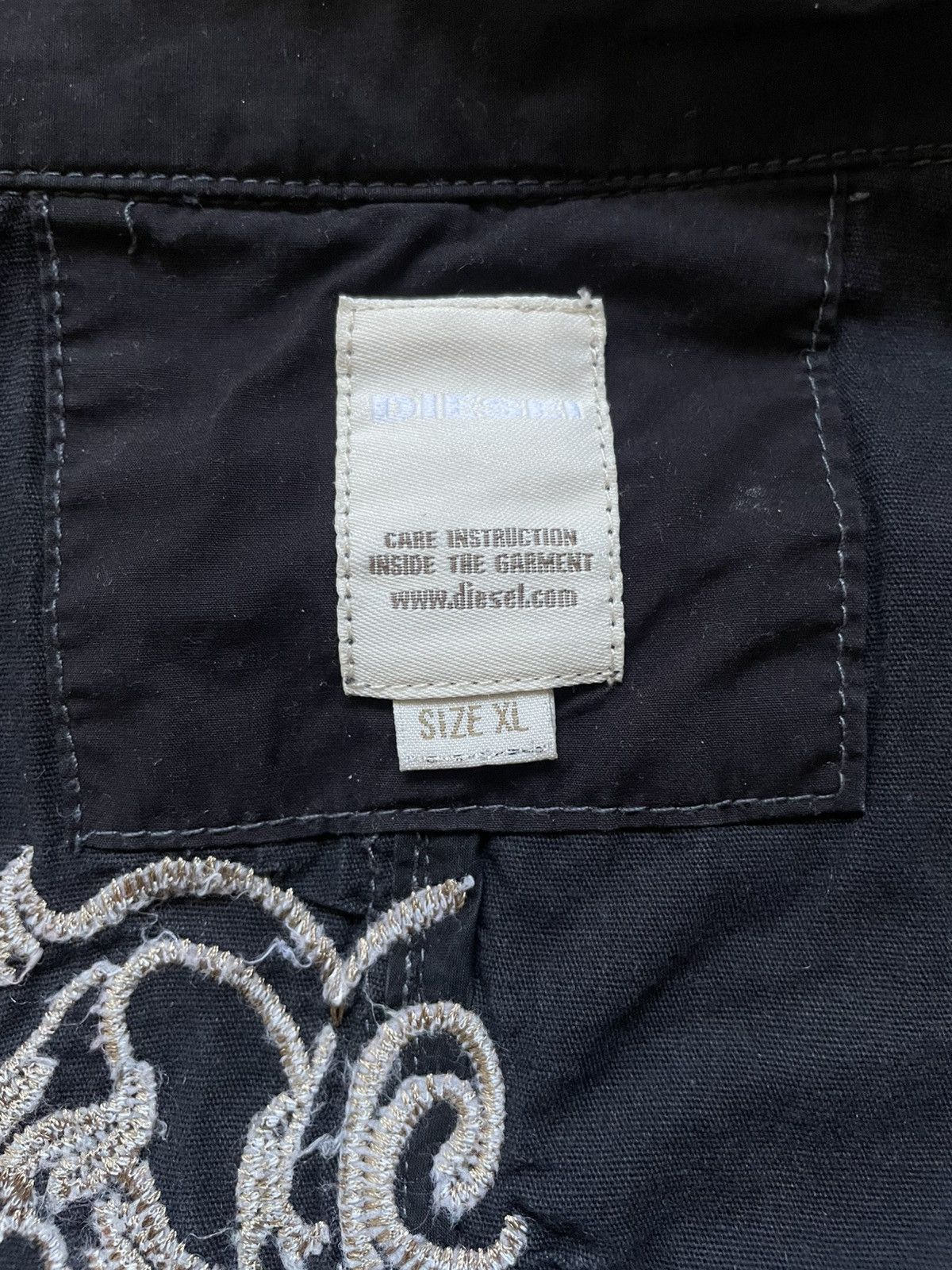 Diesel × Vintage Y2K Avant Garde Vintage Diesel Women’s Jacket Big Logo XL Size XXL / US 16-18 / IT 52-54 - 12 Thumbnail