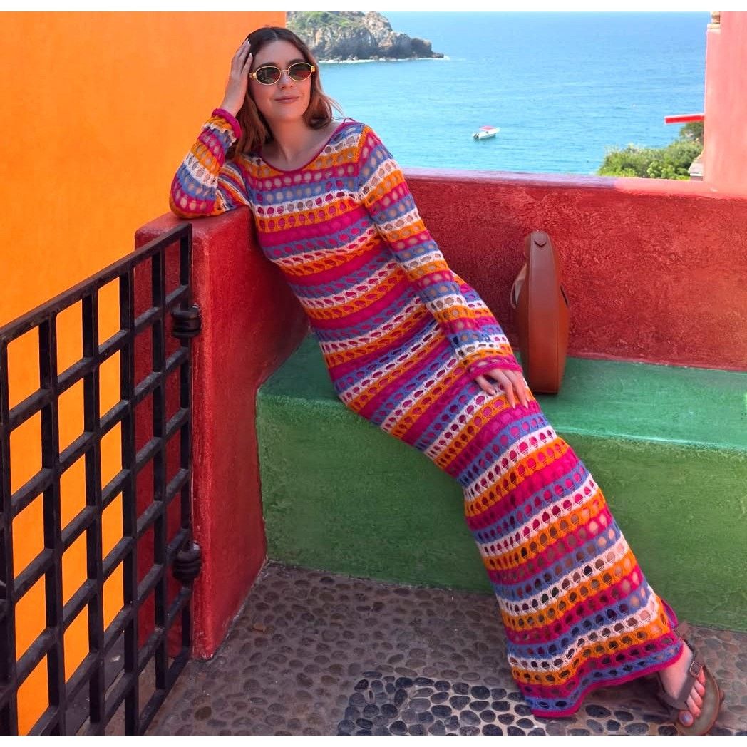 Mango LAST ONE!!! Mango Crochet Maxi Dress Resort Vacation NWT Size M / US 6-8 / IT 42-44 - 4 Thumbnail