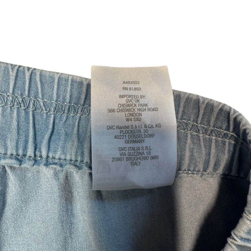 Jason Wu NWT New J Jason Wu Tencel Pull-On Chambray Pants A493533 Si Size 42" / US 20 - 9 Thumbnail