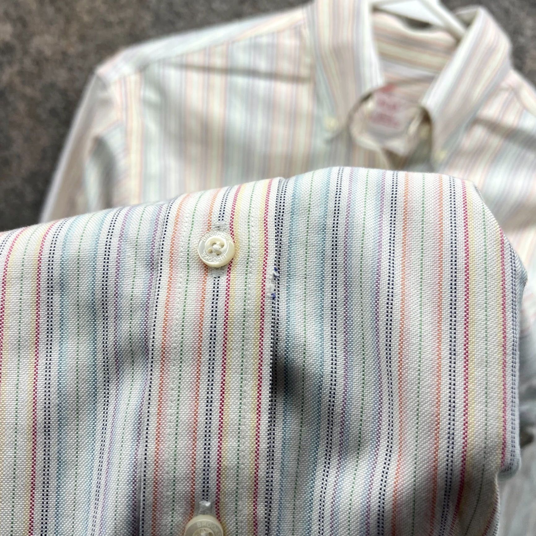 Brooks Brothers VINTAGE Brooks Brothers Shirt Dress Womens 2 Pink Striped Button Down Collared Knee Length 100% Cotton Casual Party/Cocktail Travel Mens? Womens Size XS / US 0-2 / IT 36-38 - 6 Thumbnail