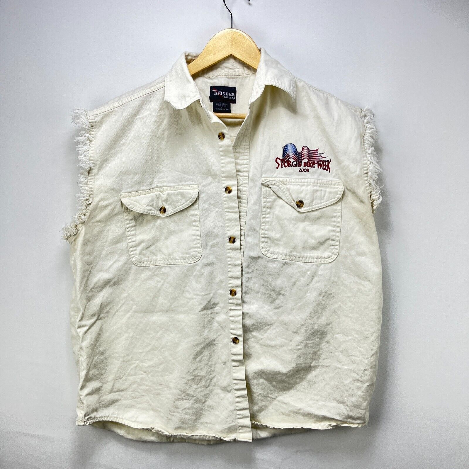 Vintage Vintage Y2K Sturgis Bike Week Harley Flames USA XL Bi Size US XL / EU 56 / 4 - 4 Thumbnail