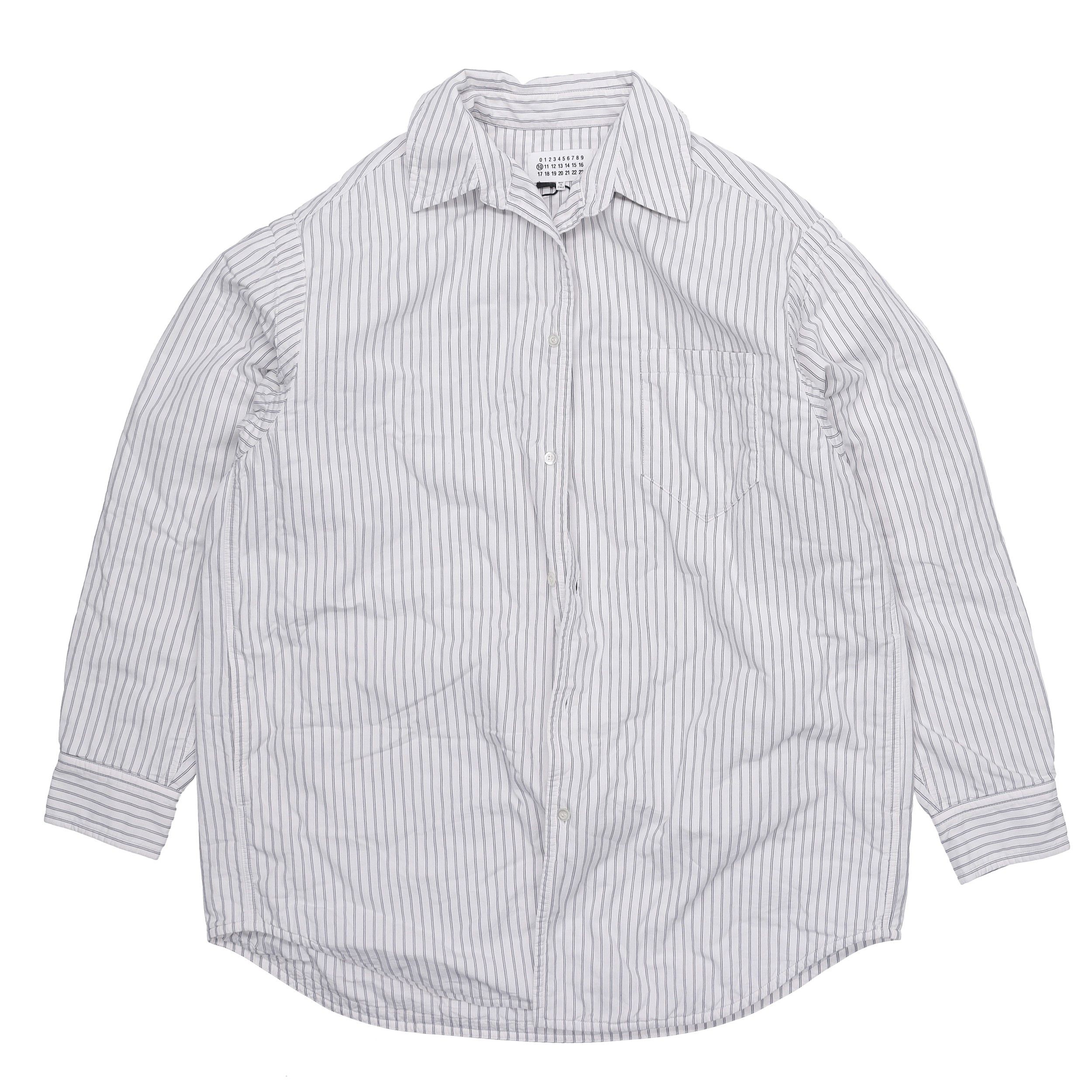 Maison Margiela Maison Margiela Striped Button Up Shirt Size 39 Size US M / EU 48-50 / 2 - 1 Thumbnail