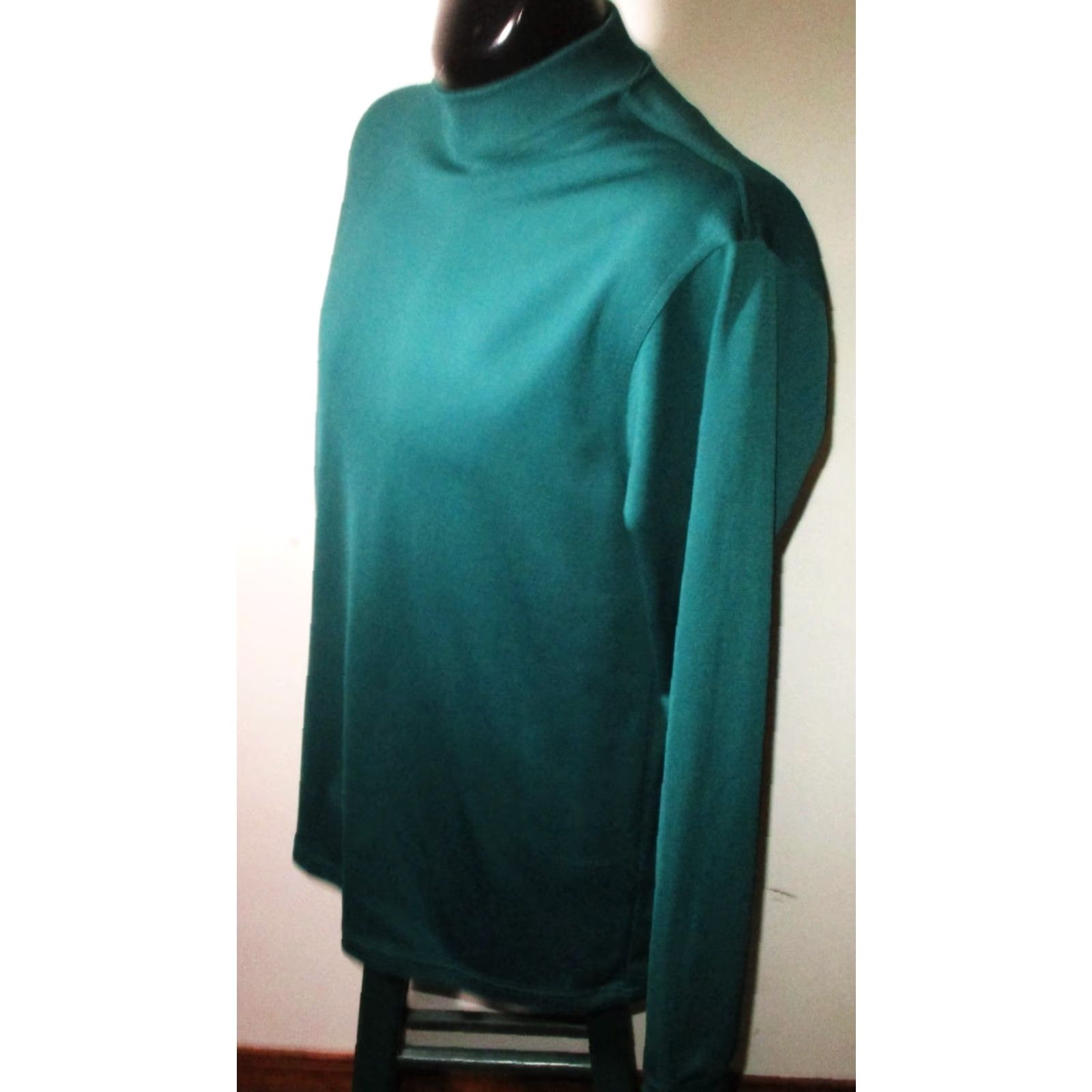 Banana Republic BANANA REPUBLIC Green Long Sleeve Mock Neck Top Mens L Shirt Size US L / EU 52-54 / 3 - 4 Thumbnail