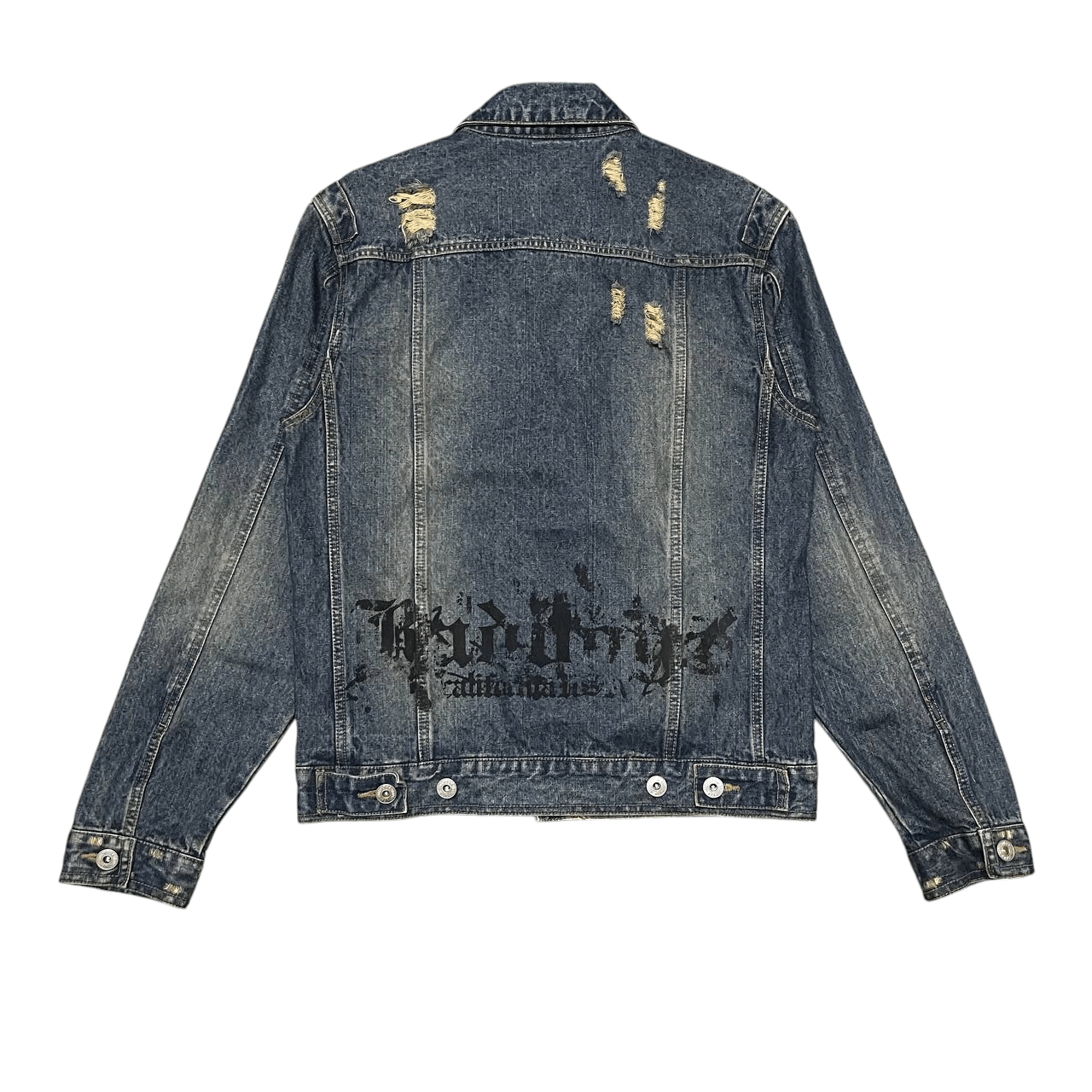Japanese Brand Vintage Bad Boy USA Denim Jacket Distressed Style Size US M / EU 48-50 / 2 - 12 Thumbnail