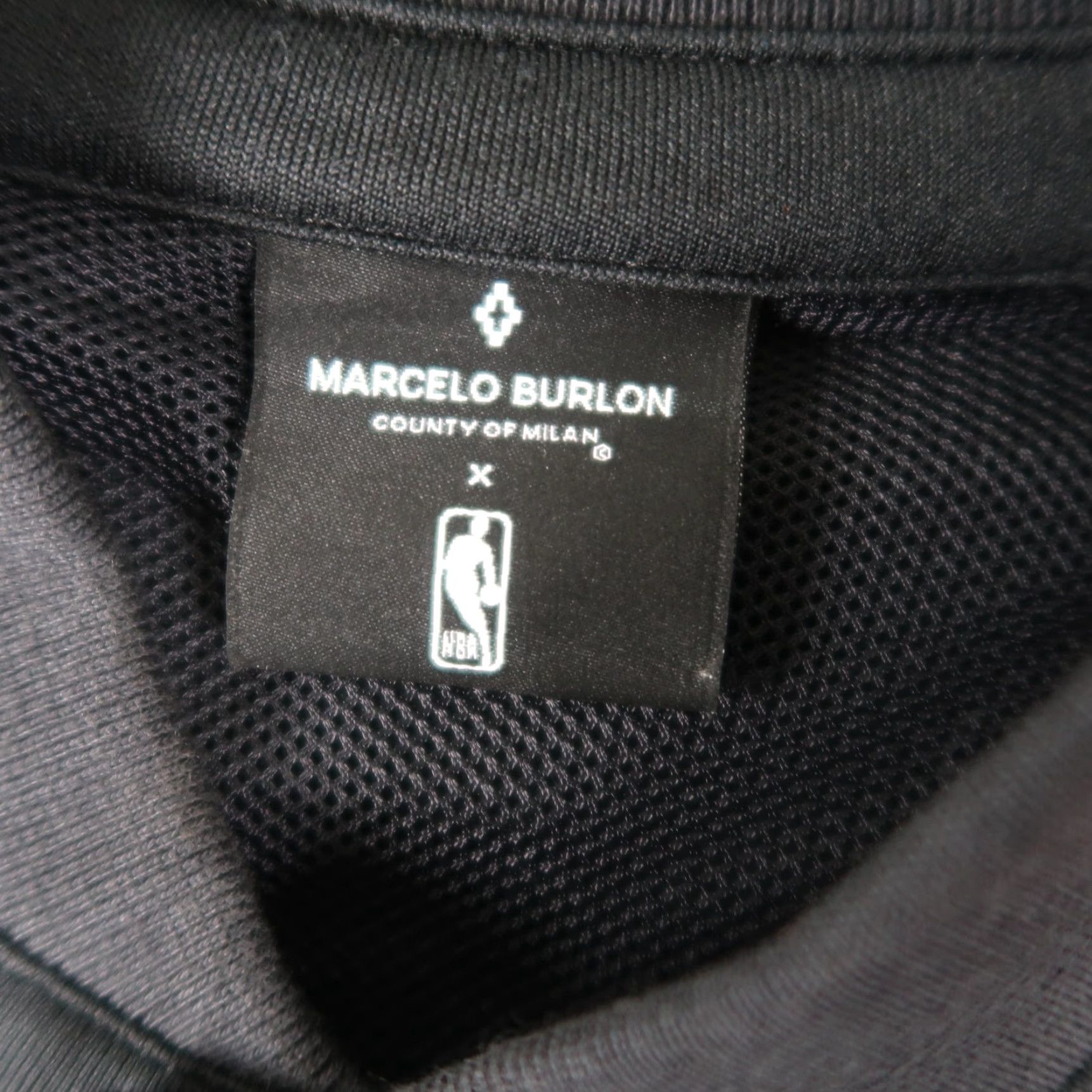 NBA Marcelo Burlon Milan NBA Bomber Jacket Black Red Men’s Size S Small Snap Button Jacket Men Size US S / EU 44-46 / 1 - 6 Thumbnail