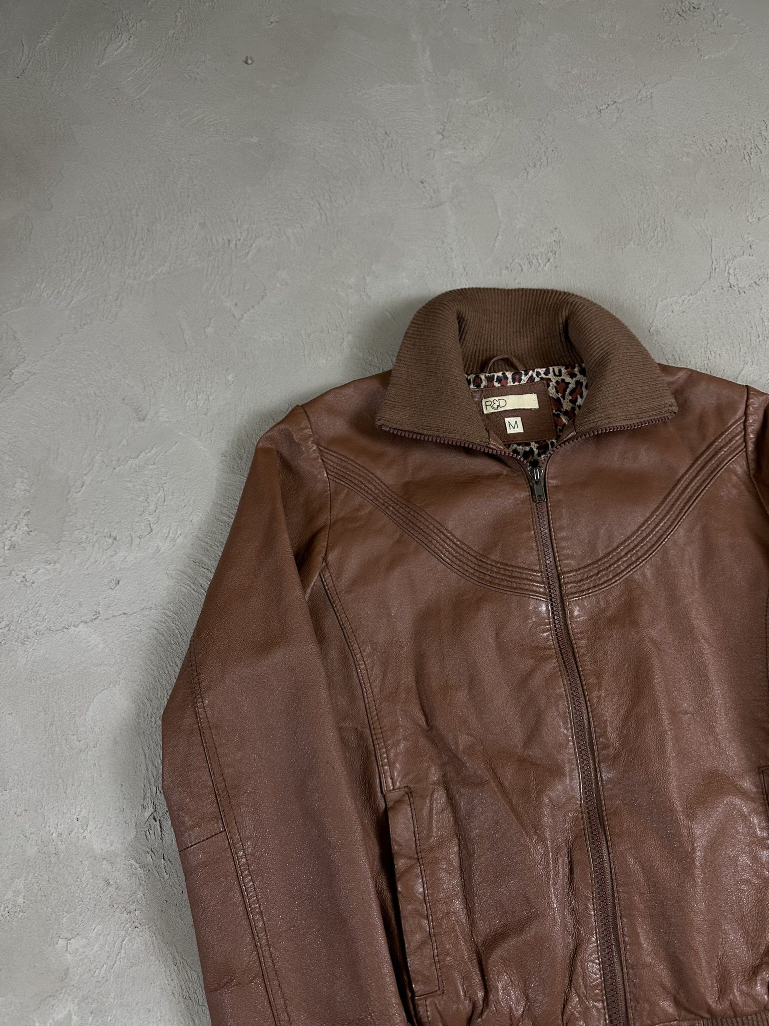 Genuine Leather 2000s Vintage Leather Biker Boxy Y2k Jacket Hype Size M / US 6-8 / IT 42-44 - 5 Thumbnail