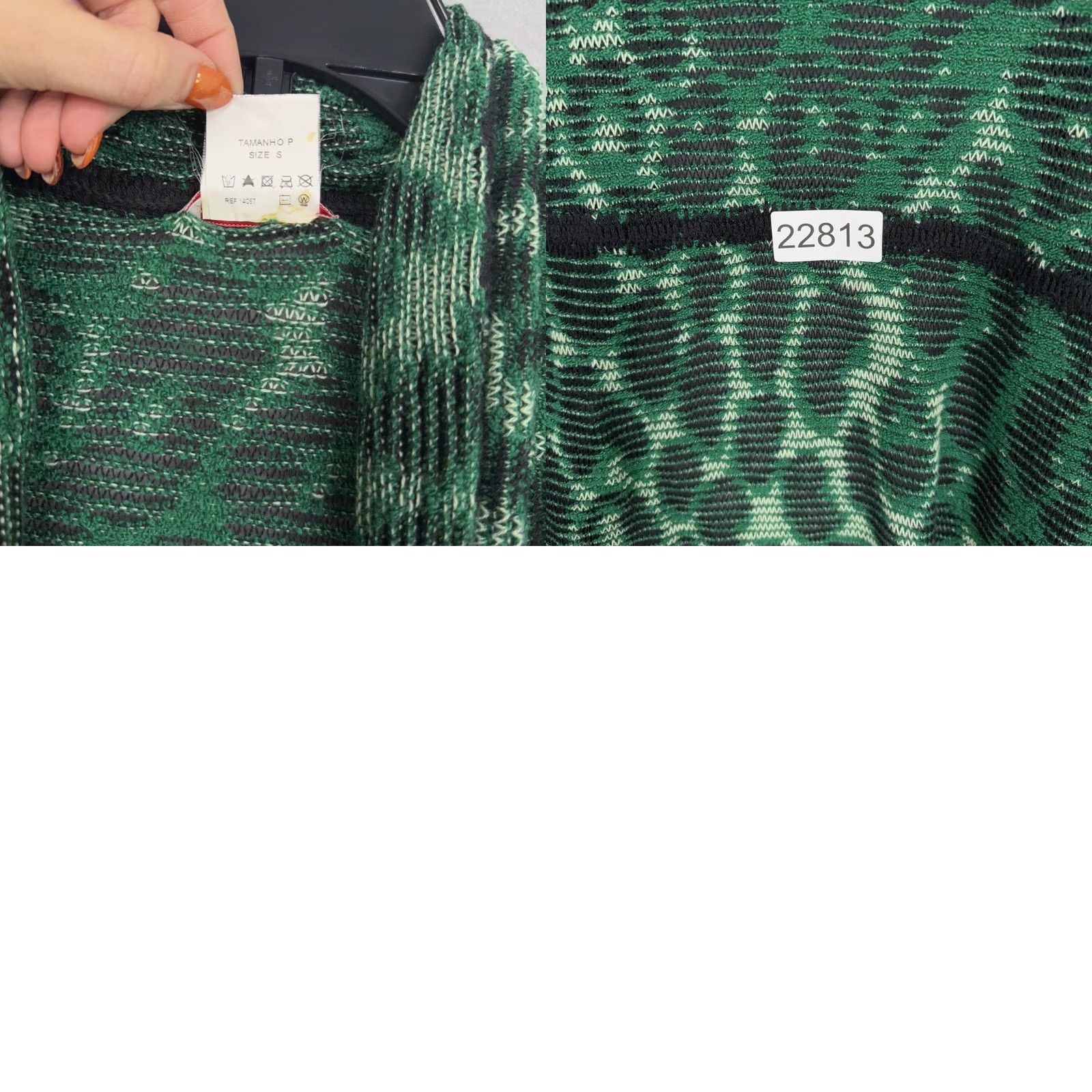 Vintage Cecilia Prado Sweater Womens Small Green Black Open Front Cardigan Knit Animal Print Bohemian Leopard Lightweight Casual Womens Size S / US 4 / IT 40 - 9 Thumbnail
