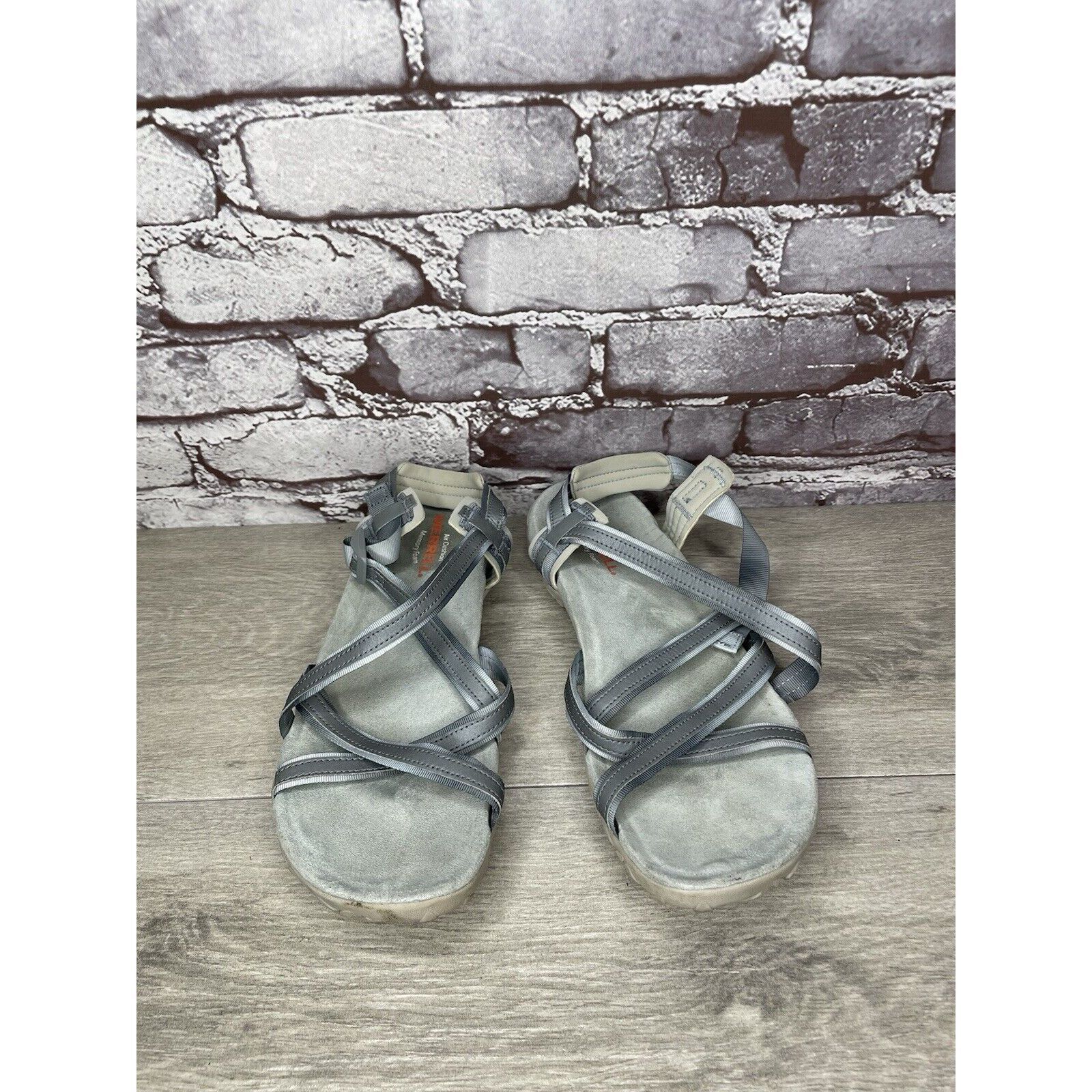 Merrell Merrell Terran Ivy Lattice J94990 Monument Gray Strappy Sand Size US 10 / IT 40 - 2 Thumbnail