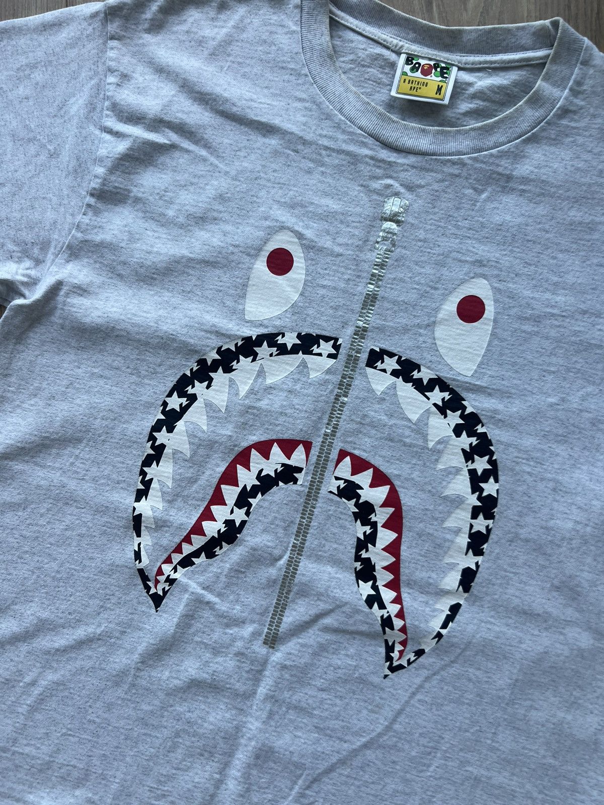 Bape Bape Shark Jaws Tee Size US M / EU 48-50 / 2 - 3 Thumbnail