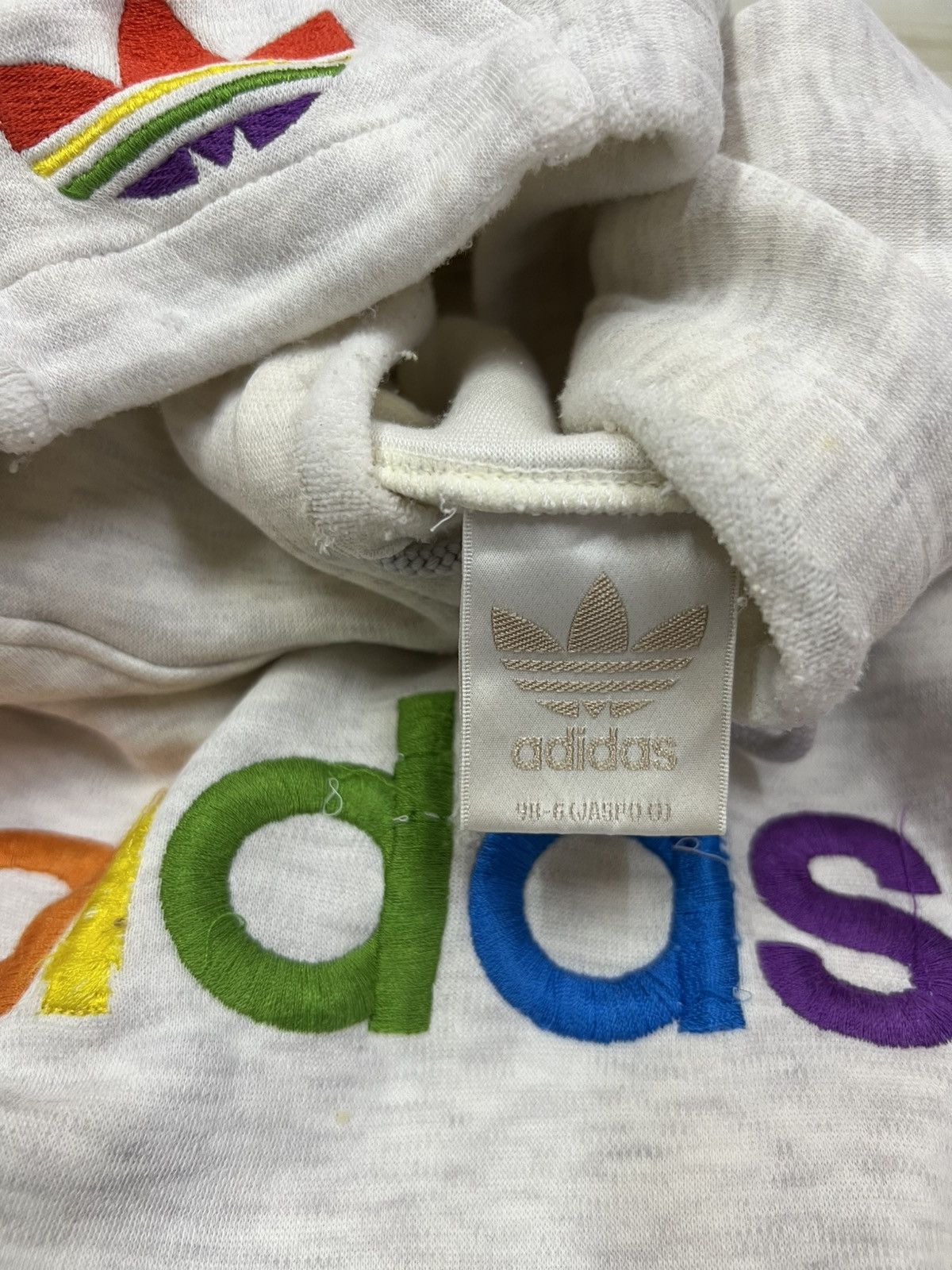 Adidas Adidas Original Pride Flag Pullover Trefoil Hoodie Size US L / EU 52-54 / 3 - 5 Thumbnail