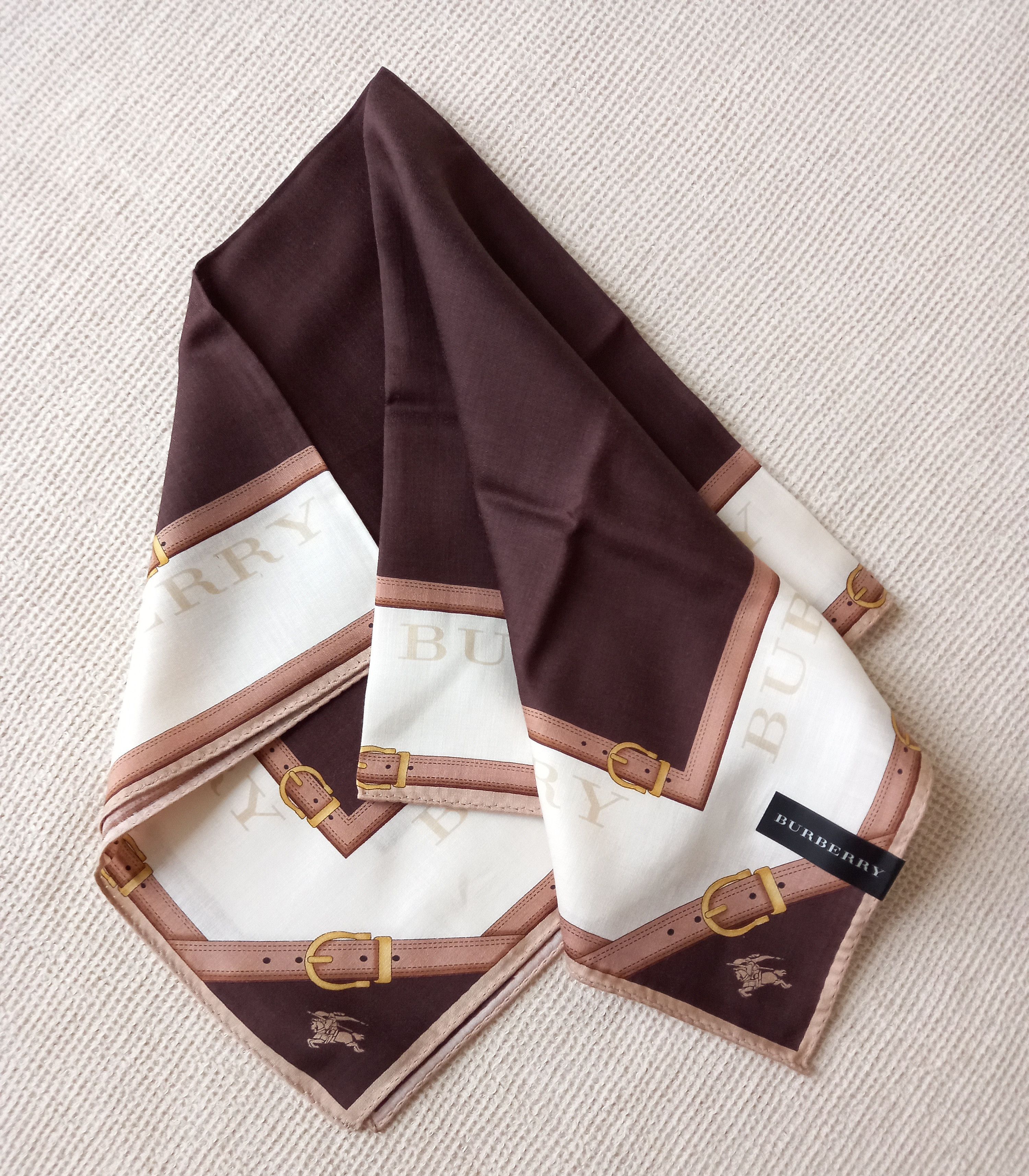 Burberry × Vintage NEW Vintage Japan Burberry bandana handkerchief scarf Size ONE SIZE - 1 Thumbnail