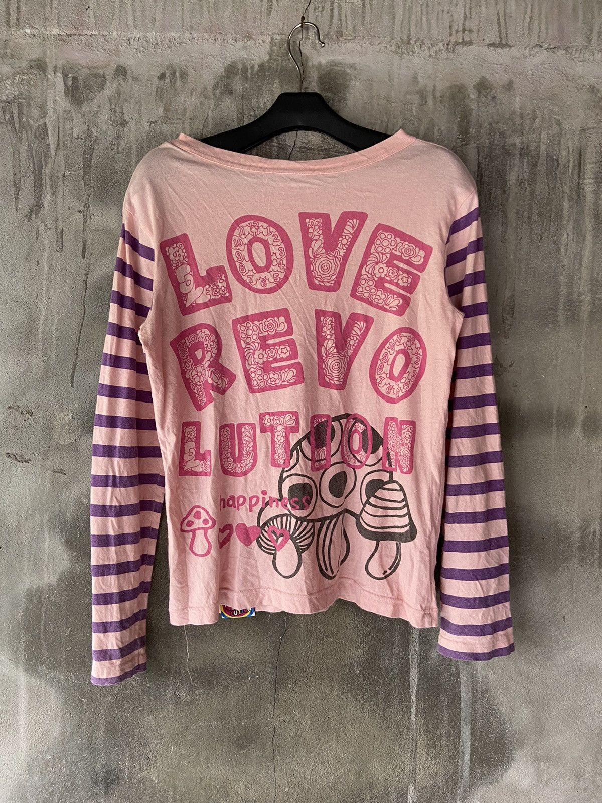 image of Beauty Beast x If Six Was Nine Love Revolution Happy Go Lucky Punk Style Long Sleeve in Purple Pink