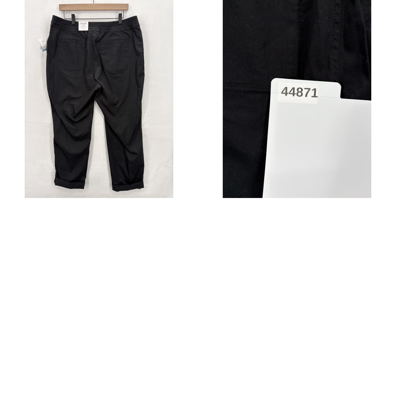 Croft & Barrow Croft & Barrow Pants Womens 14 Black Straight Mid Rise Comfort Waist Stretch NWT Size 36" / US 14 / IT 50 - 10 Thumbnail