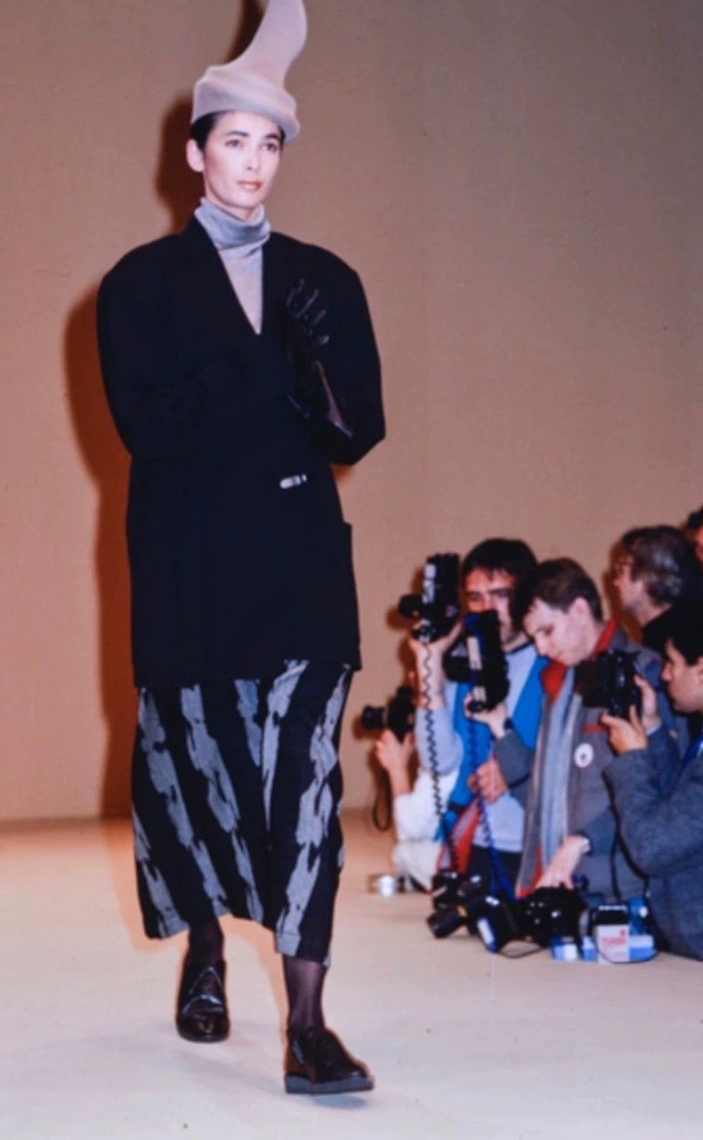 Issey Miyake issey miyake size:one size A long wool dress for show Size 31" - 1 Thumbnail