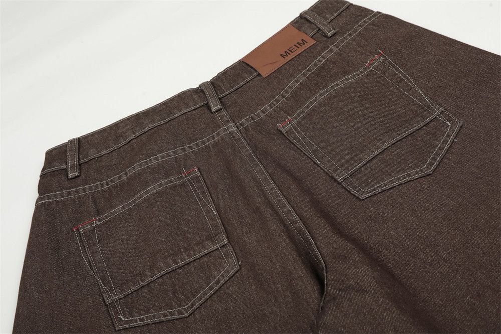 Jean American retro wide-leg loose casual men's curved jeans Size US 32 / EU 48 - 4 Thumbnail