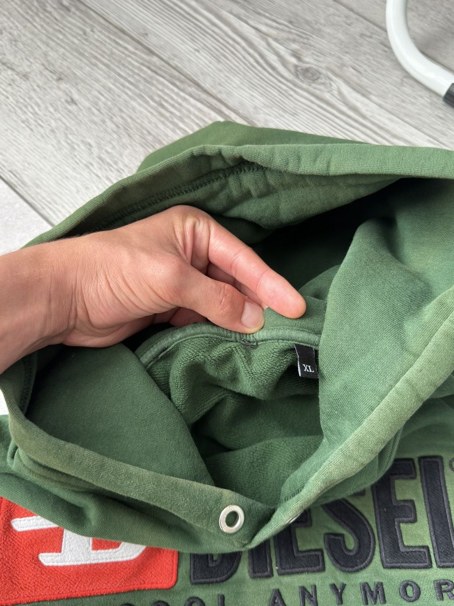 Diesel × Vintage Vintage Diesel big logo distressed Faded Y2K boxy hoodie Size US XL / EU 56 / 4 - 9 Thumbnail