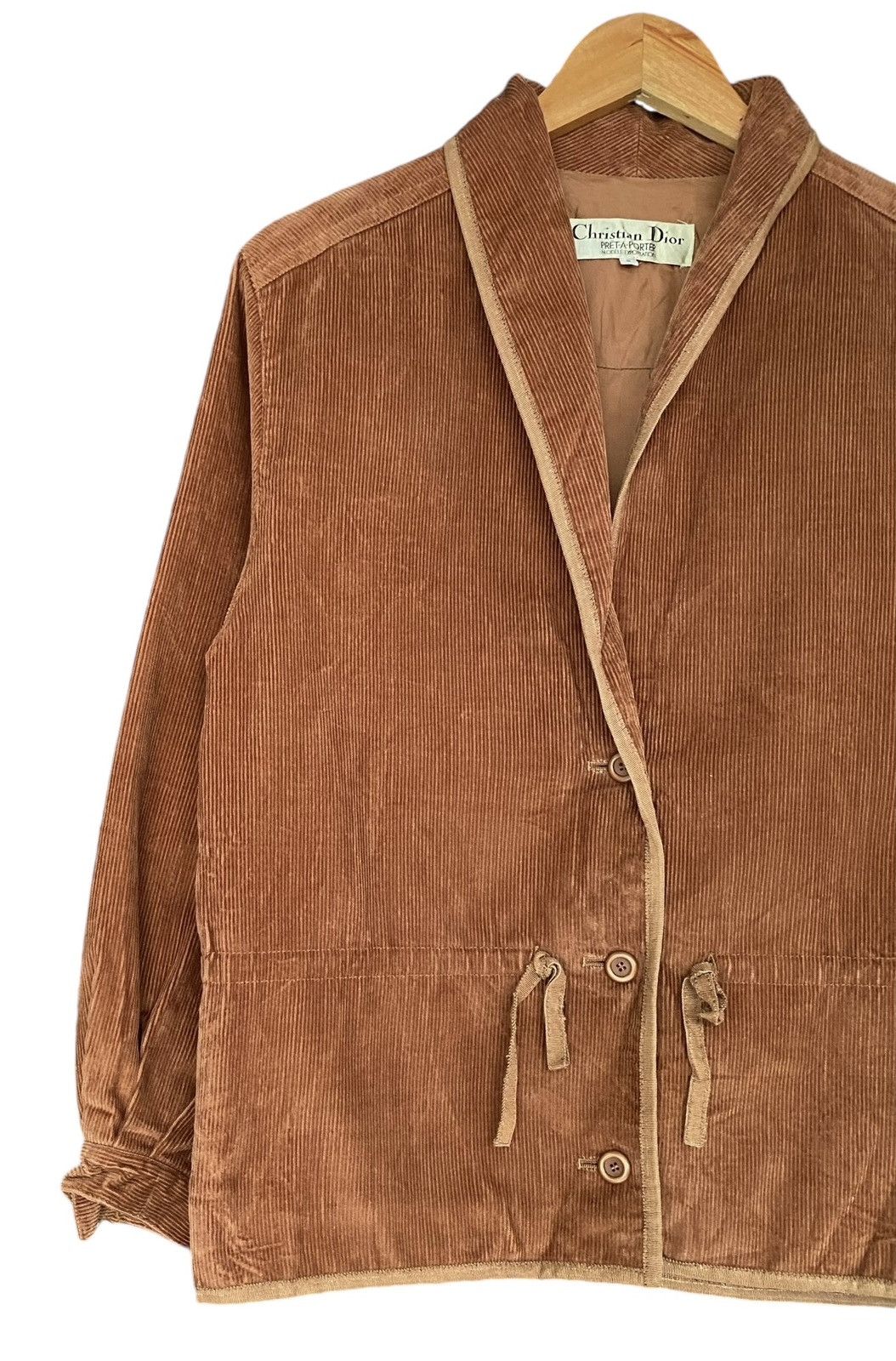 Christian Dior Monsieur Vtg🔥CHRISTIAN DIOR Pret A Porter Velvet Button Cardigan Size S / US 4 / IT 40 - 3 Thumbnail