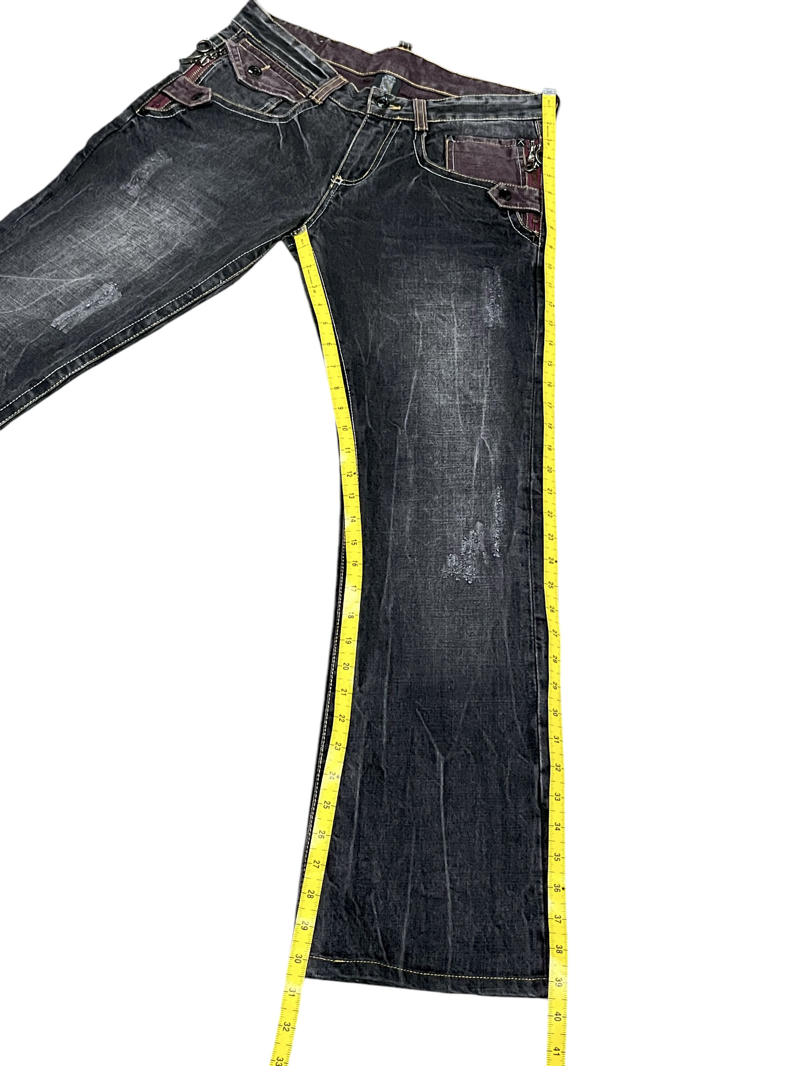 semanticdesign FYE🤘🏼SEMANTIC DESIGN Punk Multi Head Zipper Clawmark Flare Size US 30 / EU 46 - 17 Thumbnail