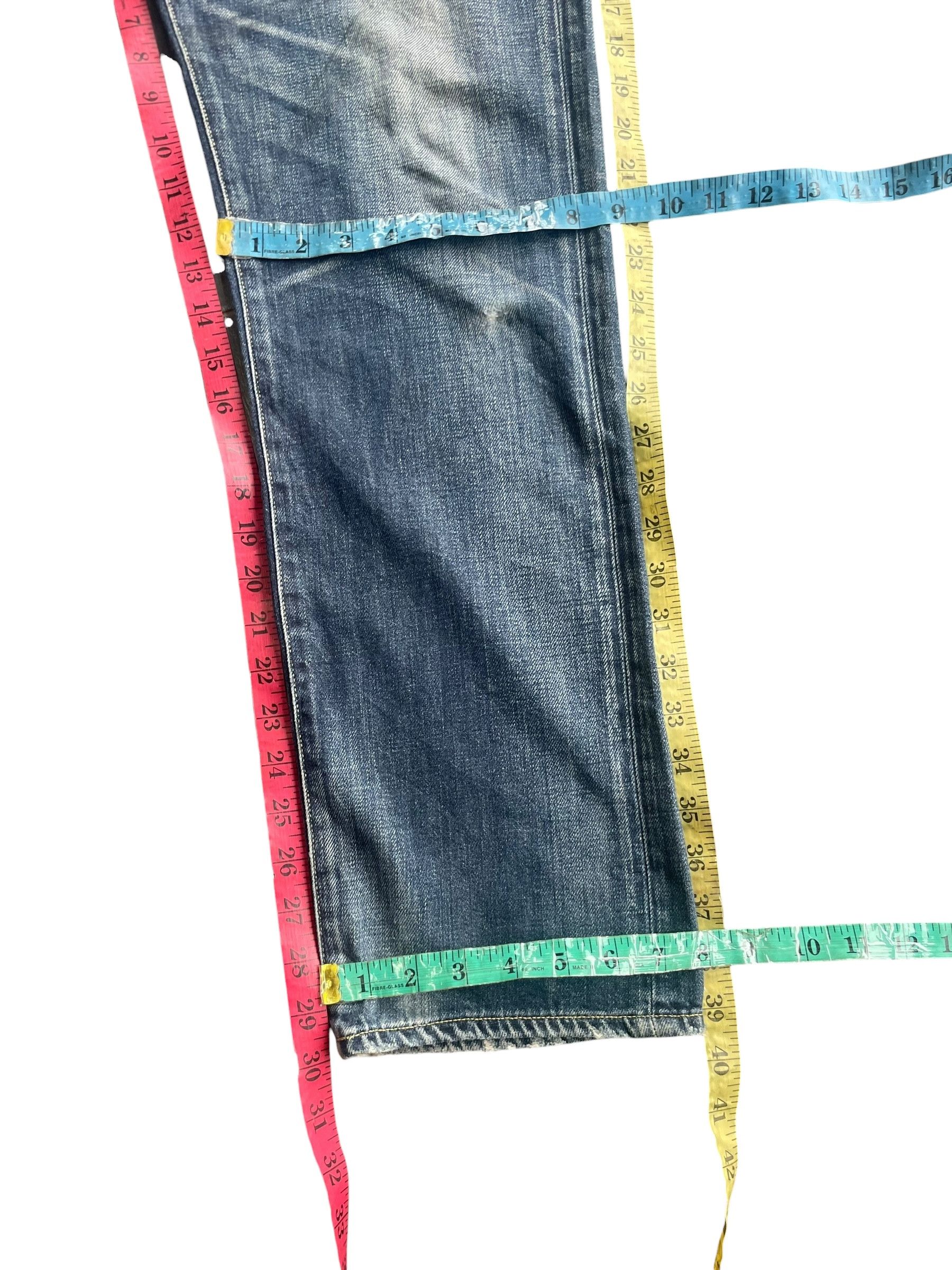 Japanese Brand Red Card Faded Wash Denim Size US 32 / EU 48 - 16 Thumbnail