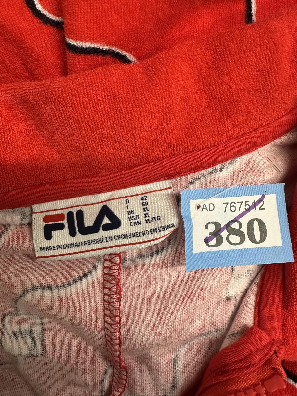 Fila Fila Red Zip-Up Polo Shirt Dress with Pattern, UK XL Size XL / US 12-14 / IT 48-50 - 2 Thumbnail