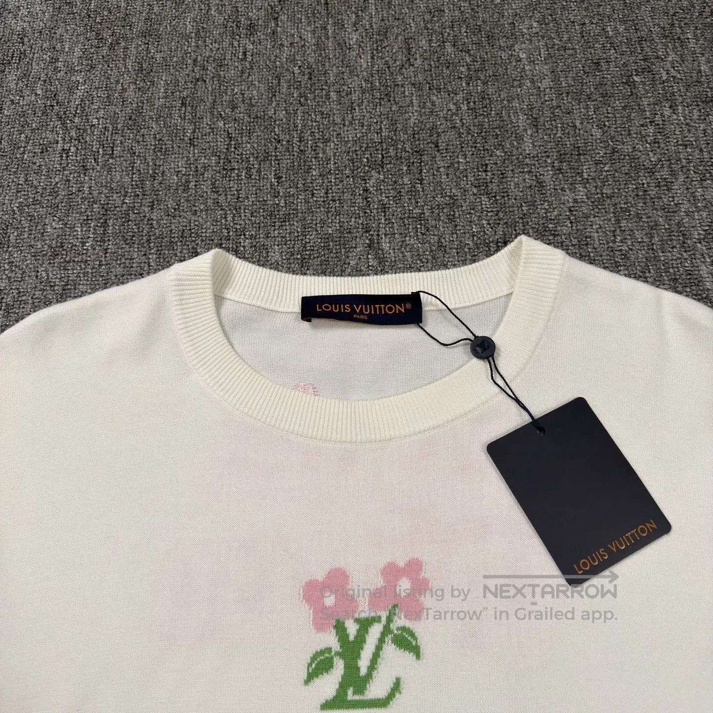 Louis Vuitton LV Tyler Collaboration Floral Knit Tee. Size L / US 10 / IT 46 - 3 Thumbnail