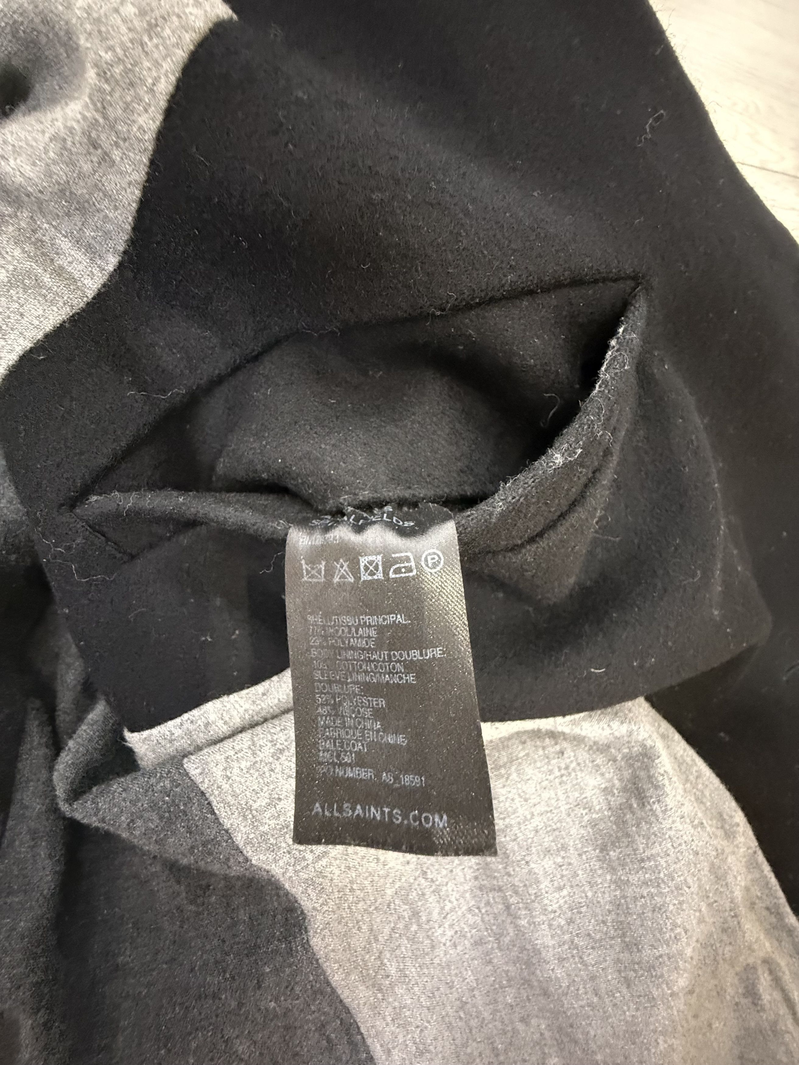 Allsaints Allsaints Avant Garde asymmetric wool coat Size US M / EU 48-50 / 2 - 10 Thumbnail
