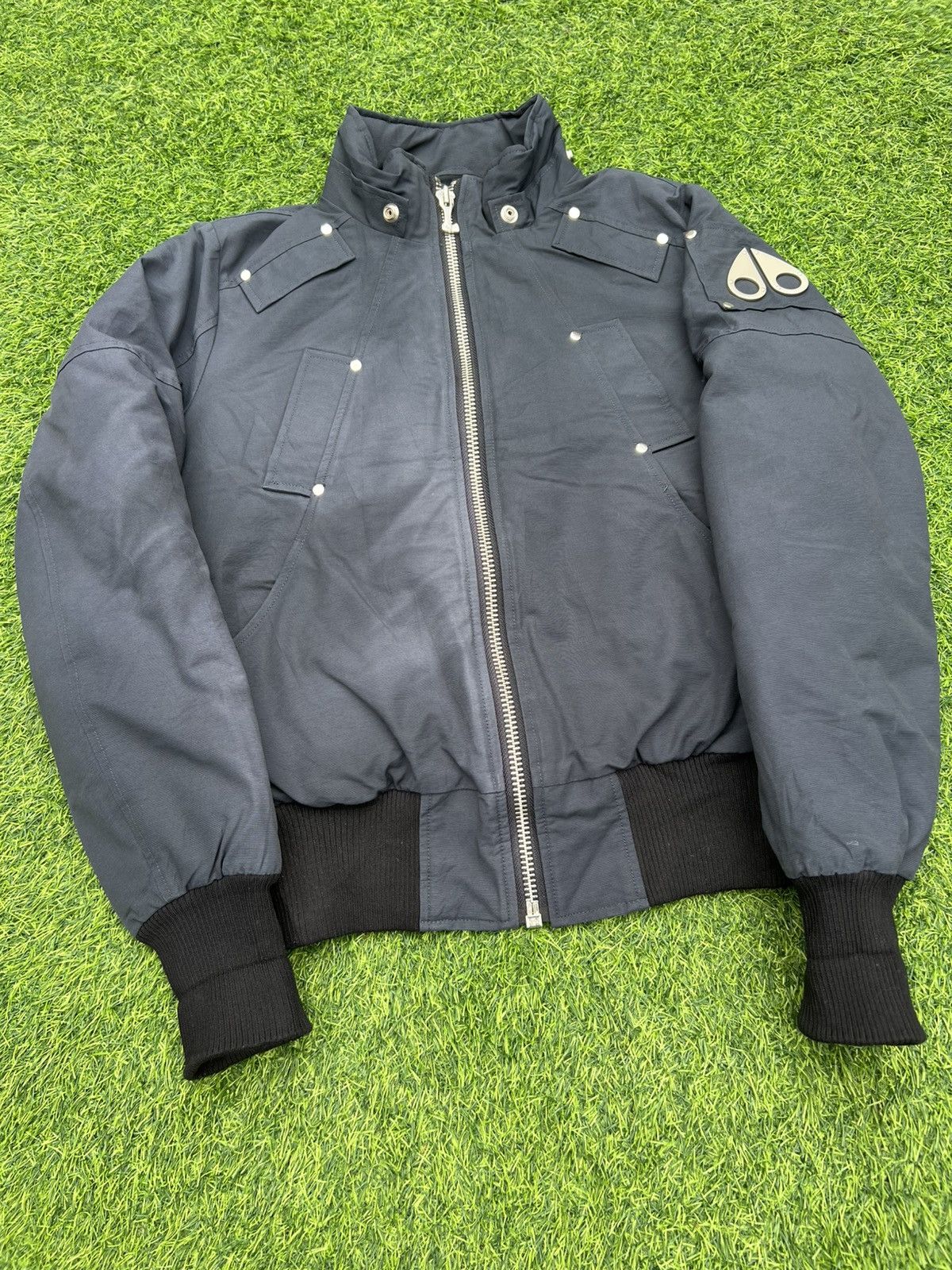 Moose Knuckles Moose Knuckles Ballistic Bomber Jacket - Navy XS/TP Size US XS / EU 42 / 0 - 6 Thumbnail