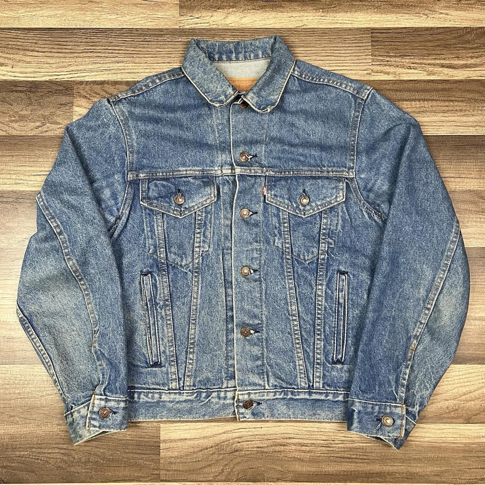 Levi's VTG Levis Denim Jacket Trucker Blue Jean USA Type III Sz 40R Size US M / EU 48-50 / 2 - 1 Thumbnail