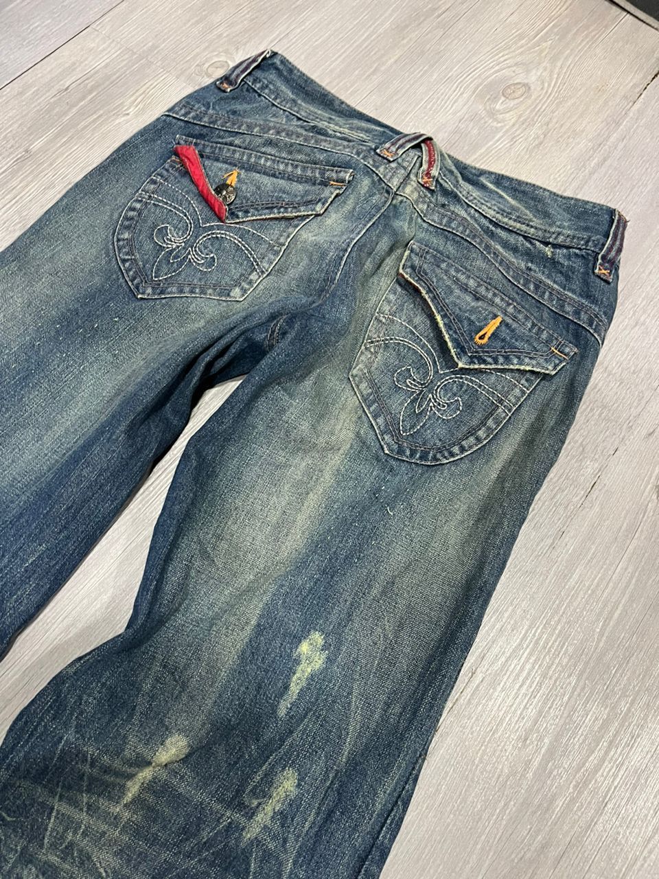 Japanese Brand Vintage SKELETON jeans BY CASSE Japanese brand Size US 29 - 13 Thumbnail