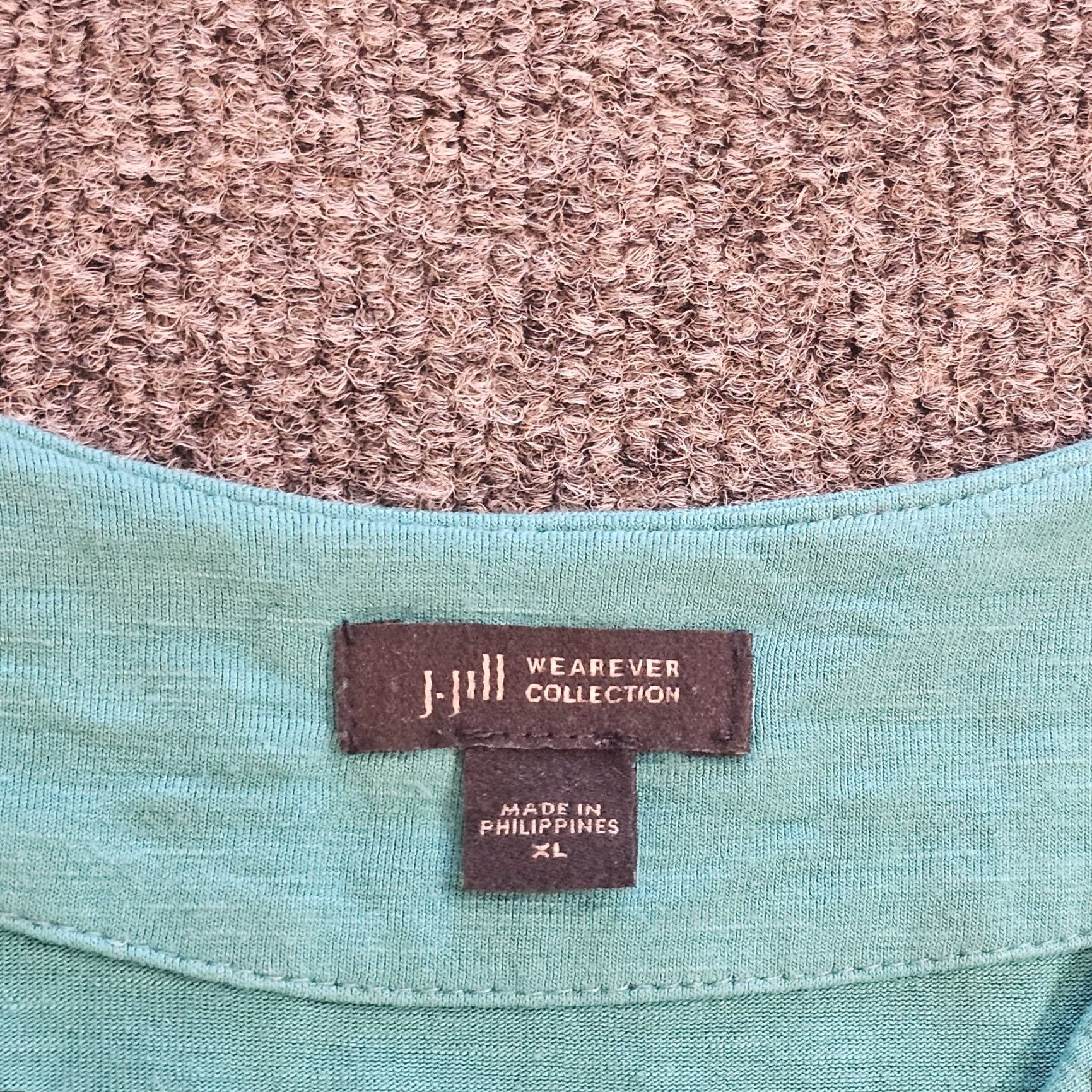 J. Jill J Jill Wearever Top Tunic Womens XL Petite Green V-Neck Stretchy Casual Minimal Shirt Blouse Womens Size XL / US 12-14 / IT 48-50 - 3 Thumbnail