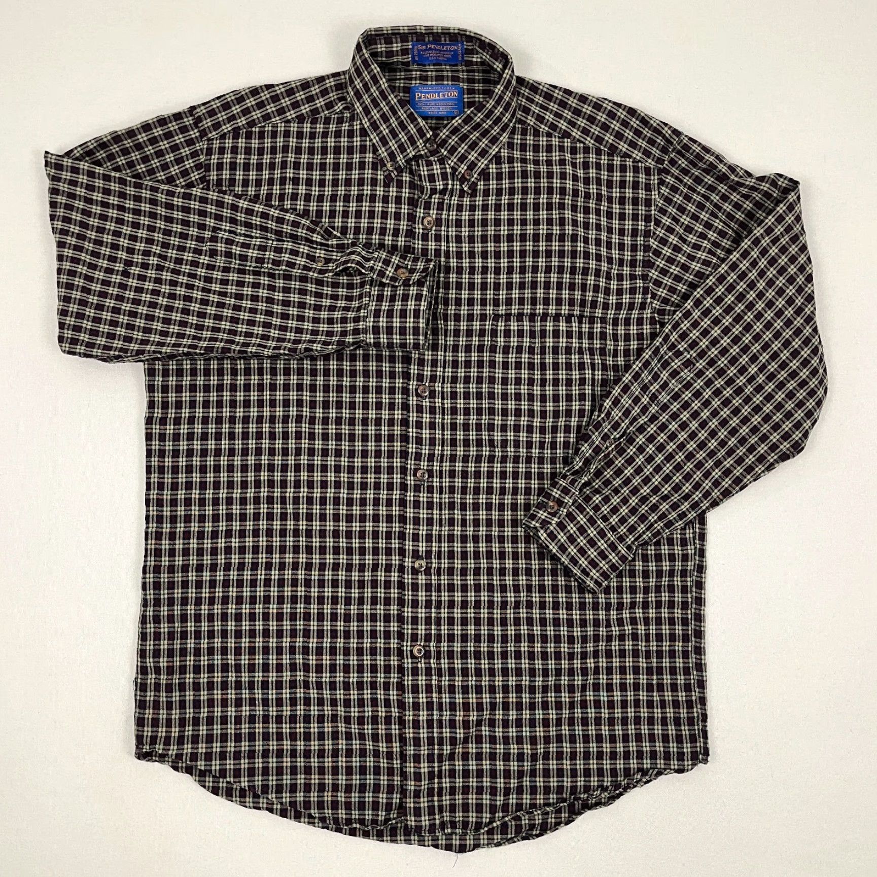 Pendleton VINTAGE Pendleton Shirt Mens M Wool Flannel Red Plaid Button-Down Size US M / EU 48-50 / 2 - 3 Thumbnail