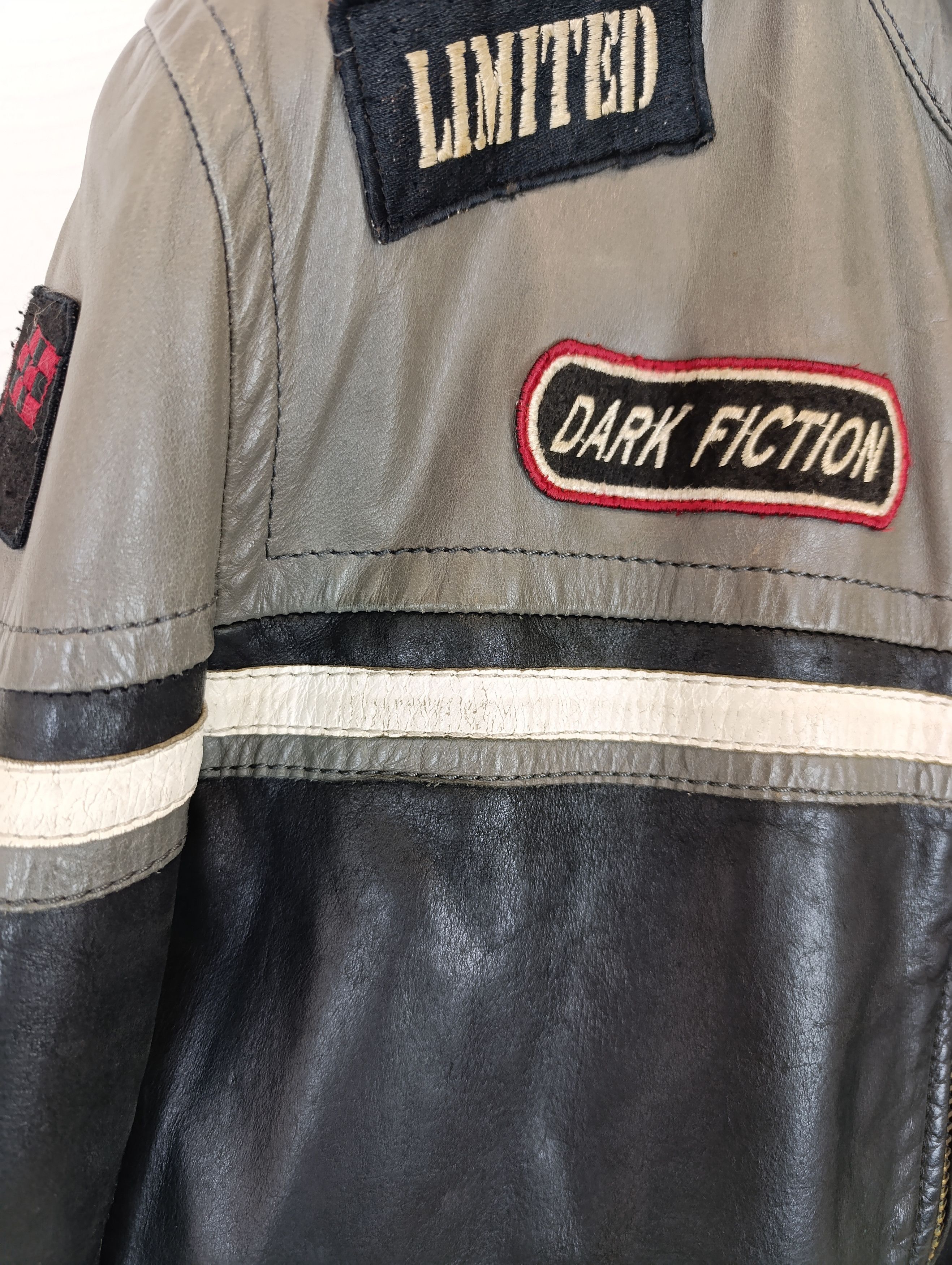 Genuine Leather × Vintage VINTAGE SNAPSHOT RACING MOTORCYCLE LEATHER BIKER JACKET Size US M / EU 48-50 / 2 - 9 Thumbnail