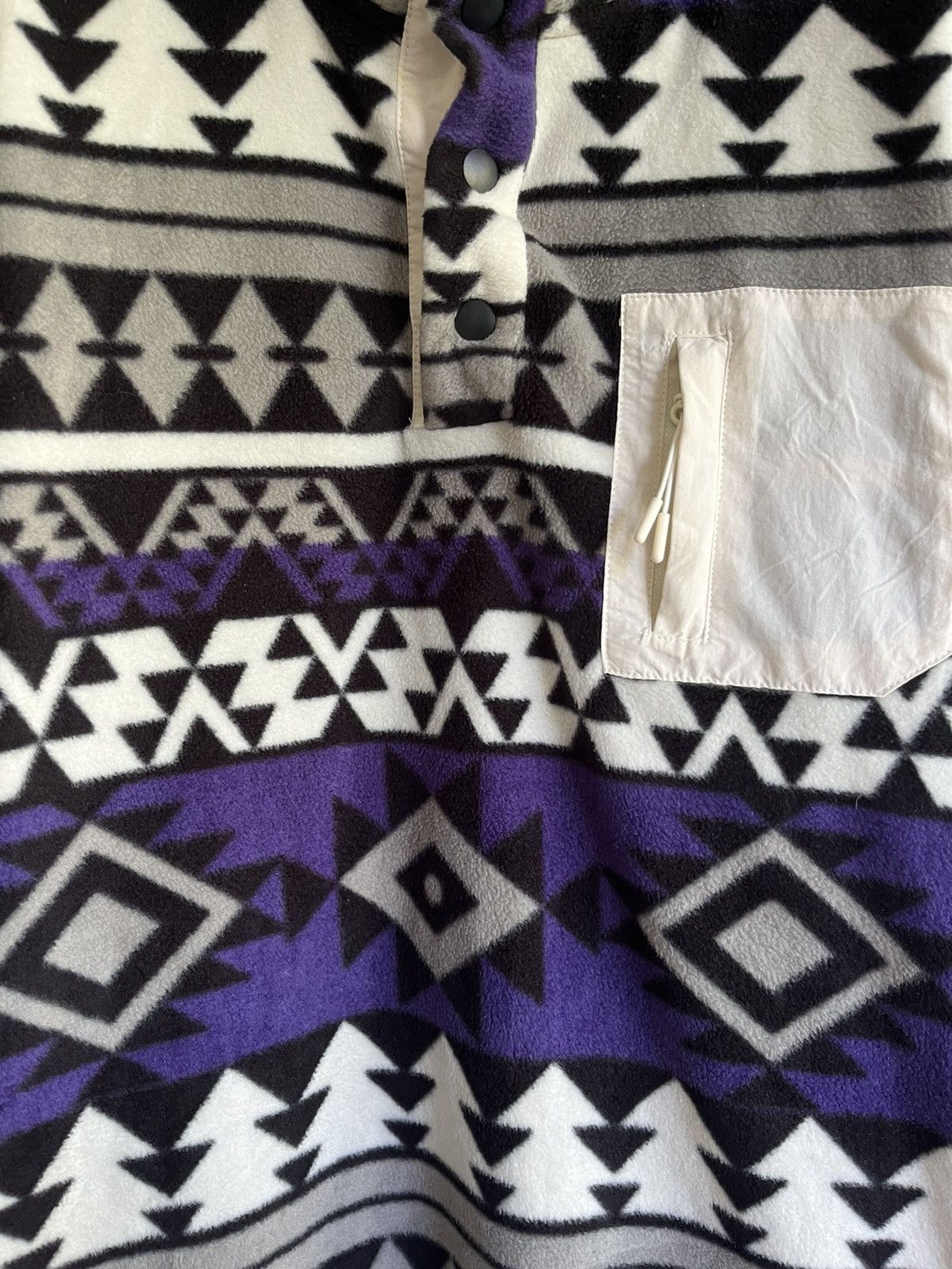 Adidas × Vintage Fleece Jacket aztec design Size US S / EU 44-46 / 1 - 3 Thumbnail
