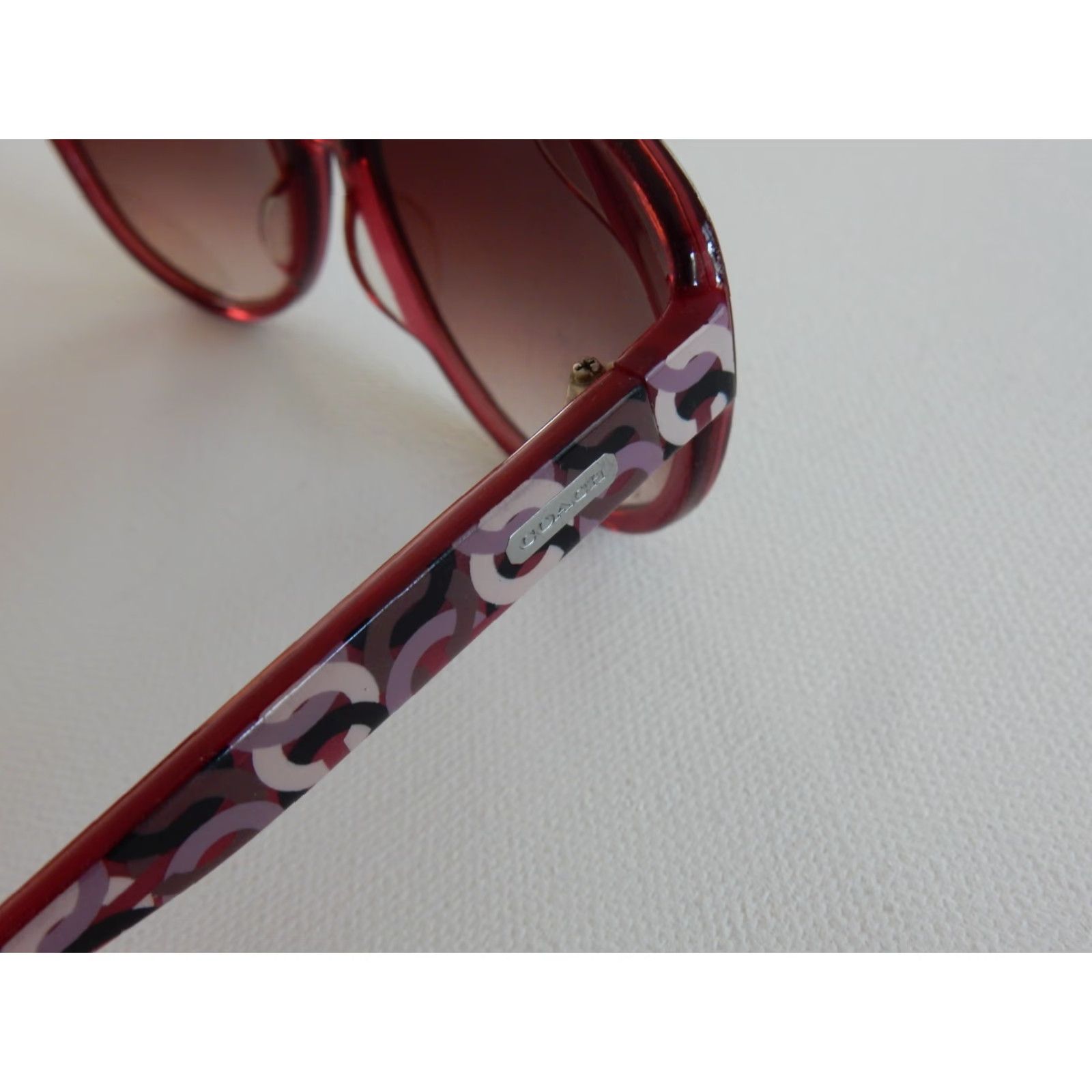 Coach VINTAGE Coach Sunglasses Frames Only 58mm Pink Womens Accessories Size ONE SIZE - 4 Thumbnail