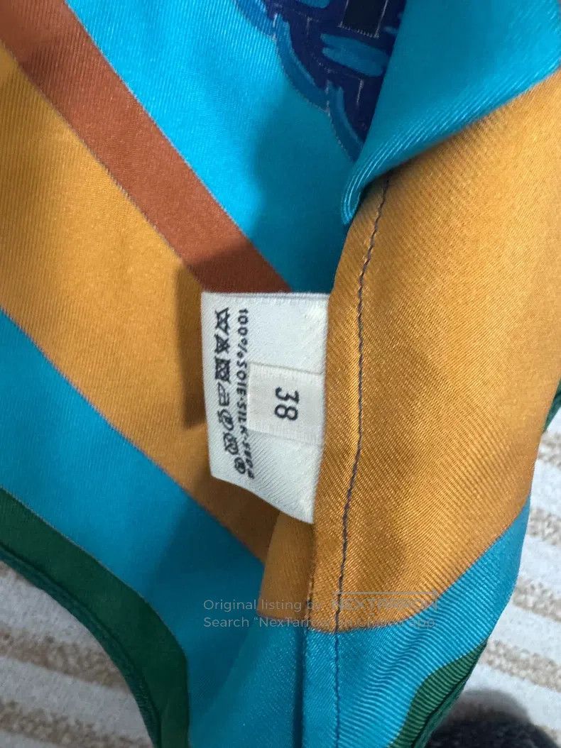 Hermes Hermes Silk Sleeveless Short Sleeve, Harness Print Full Lo Size XS / US 0-2 / IT 36-38 - 3 Thumbnail