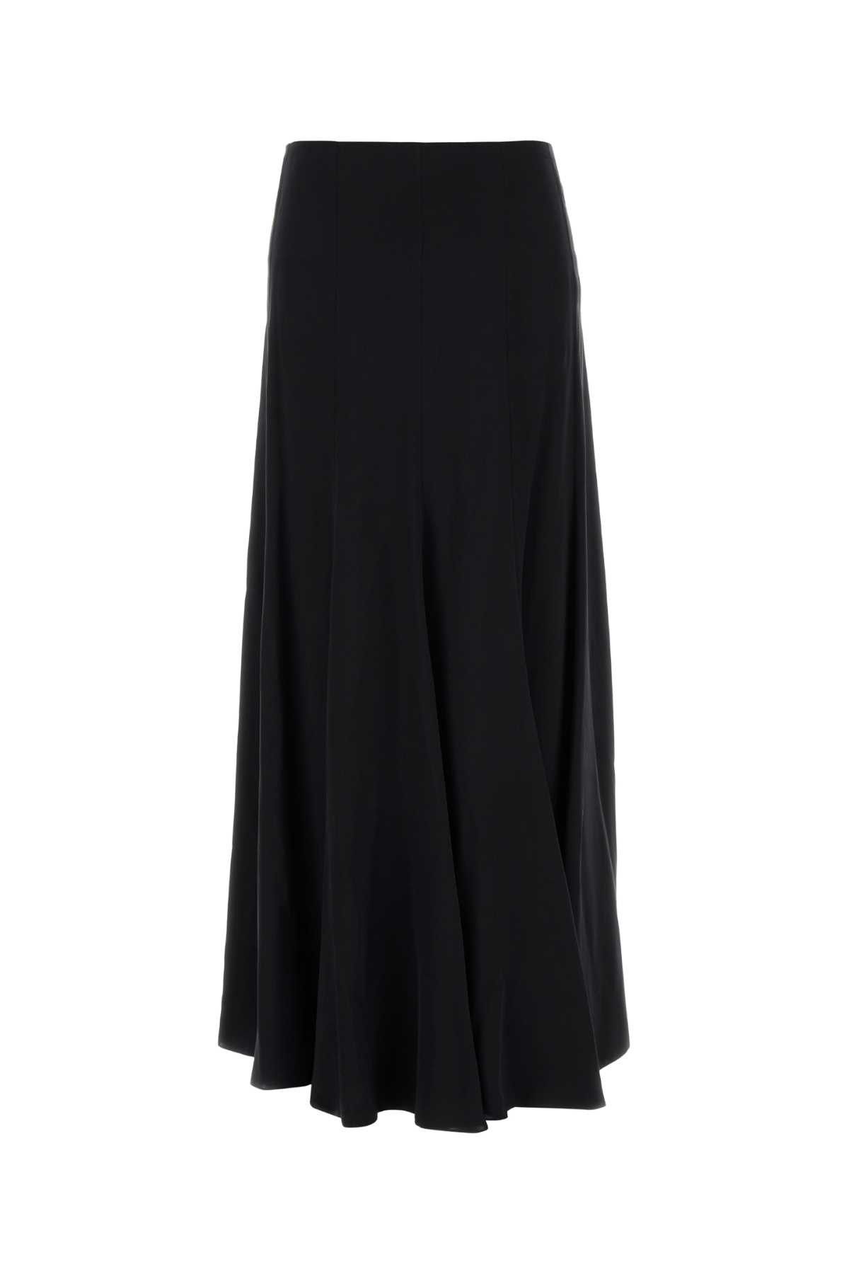 Chloe Black Satin Skirt Size 28" / US 6 / IT 42 - 1 Thumbnail