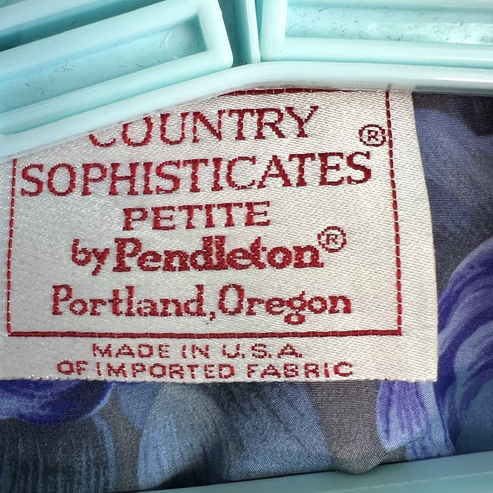Pendleton VINTAGE Pendleton Floral Blouse Country Sophisticates Size 8 Petite Blue Wool Polyester Balloon Sleeve Mens? Wait. Size M / US 6-8 / IT 42-44 - 3 Thumbnail
