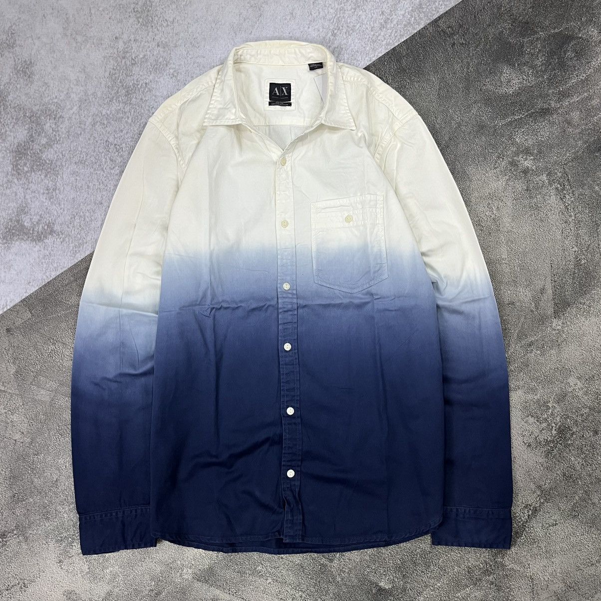 Armani Exchange ARMANI EXCHANGE '15 ombre gradient button up shirt Size US L / EU 52-54 / 3 - 1 Thumbnail