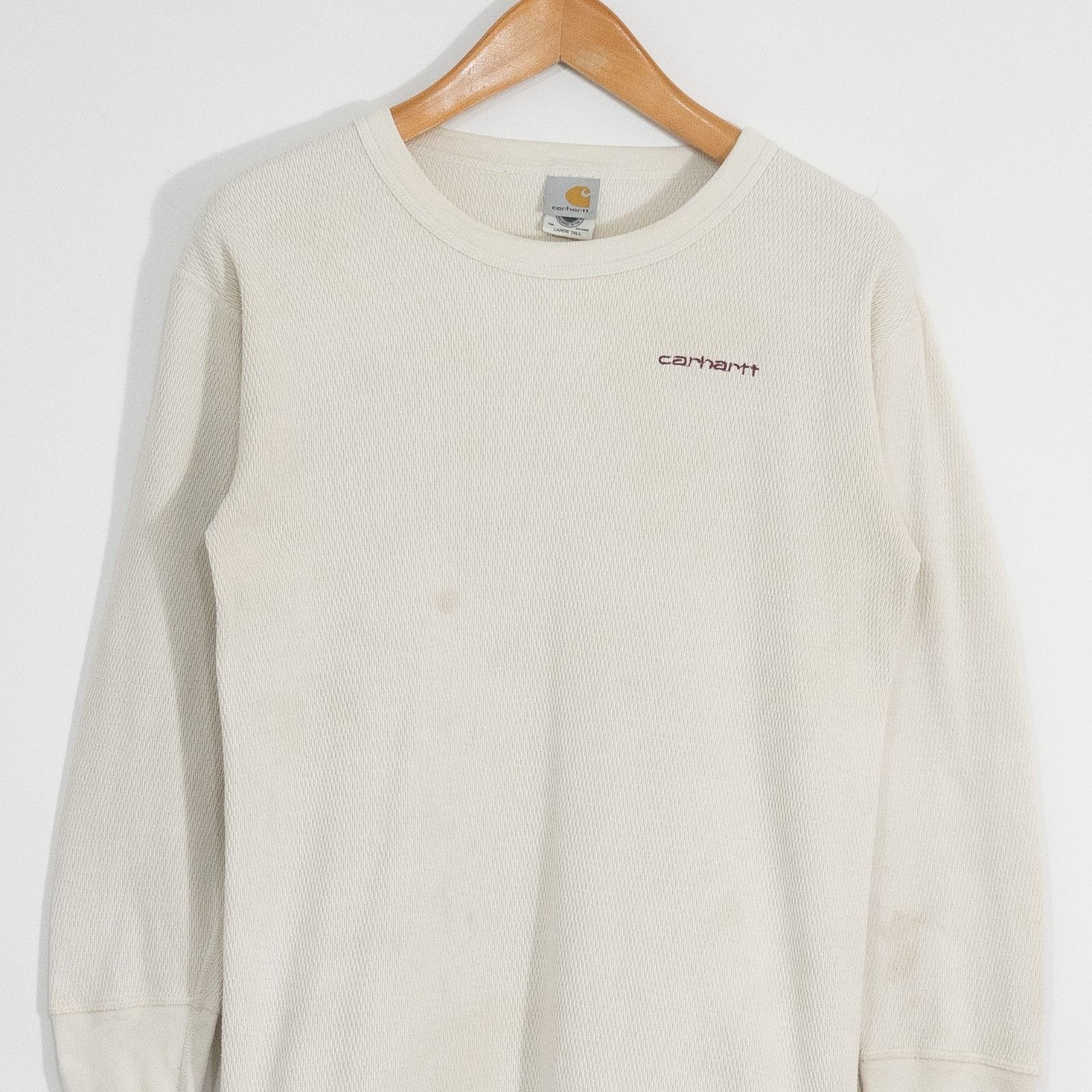 Carhartt Vintage 90s Carhartt Thermal T Shirt Large Tall - Distressed Size US M / EU 48-50 / 2 - 2 Thumbnail