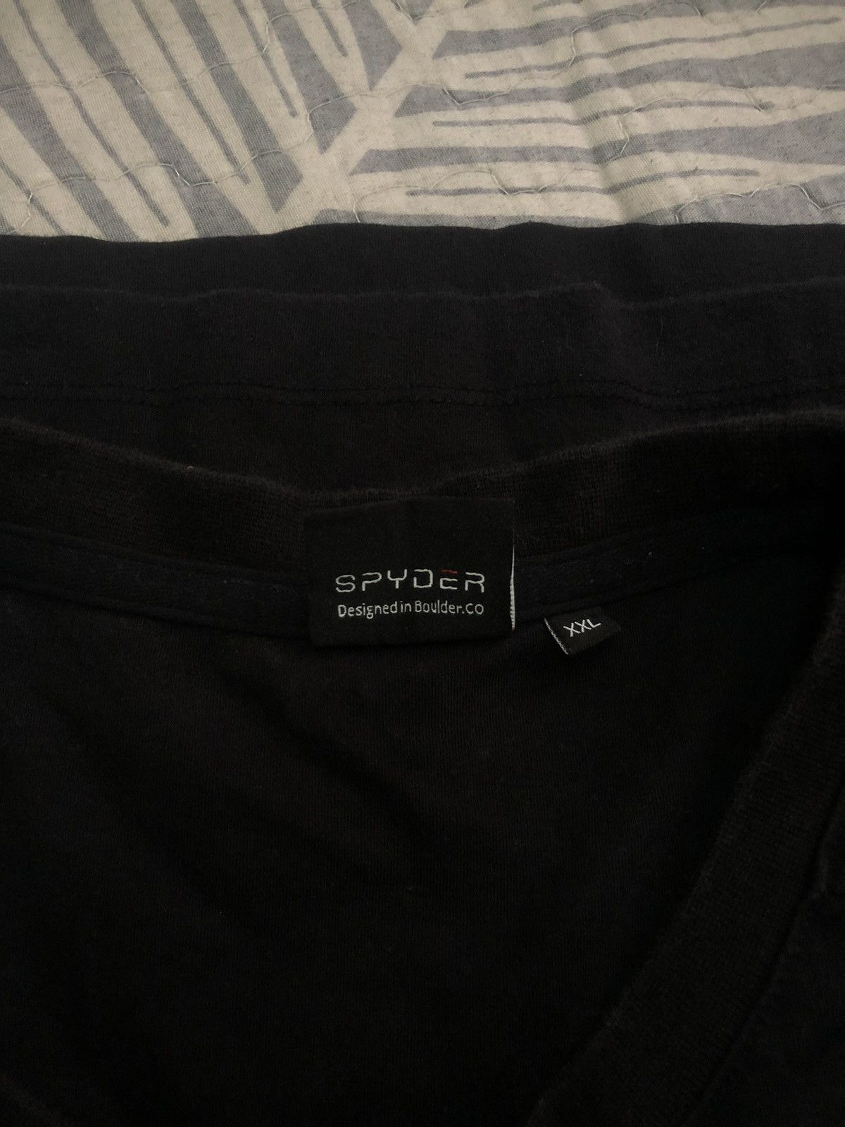 Spyder Spyder t-shirt all black big logo Size US XL / EU 56 / 4 - 5 Thumbnail