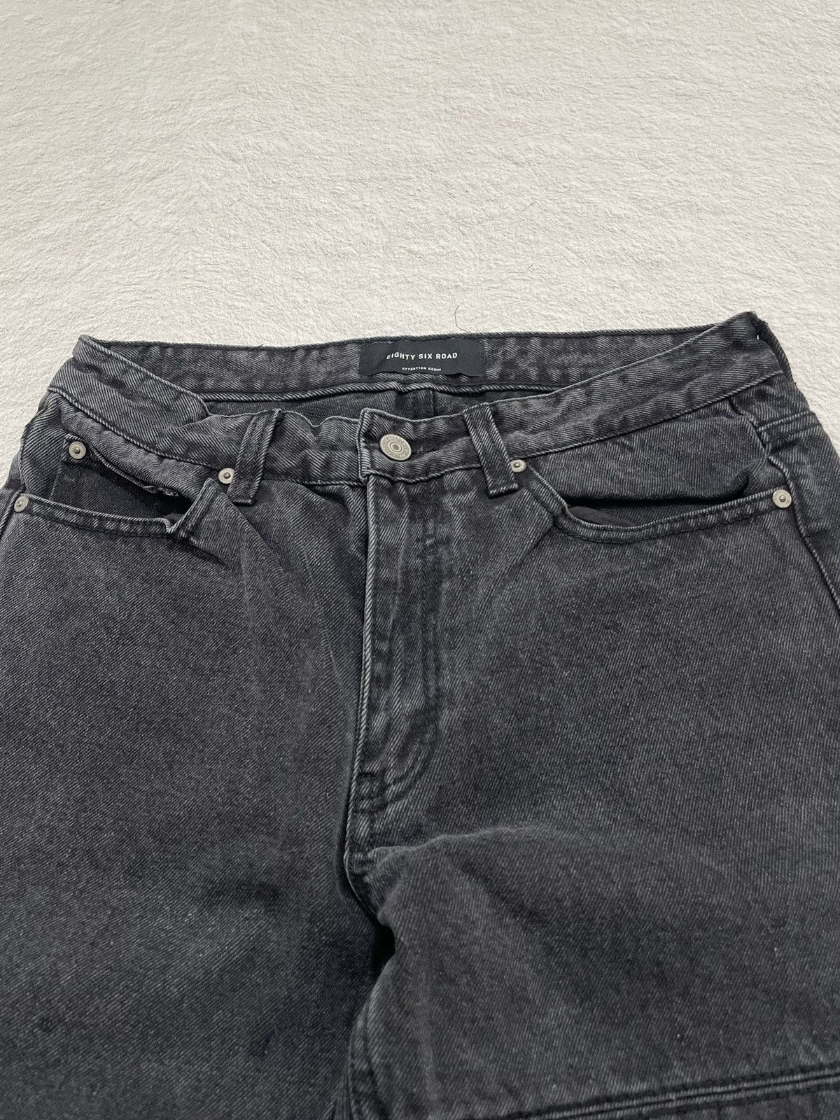 Japanese Brand 2000s Eight Six Road Washed Denim Size US 28 / EU 44 - 3 Thumbnail