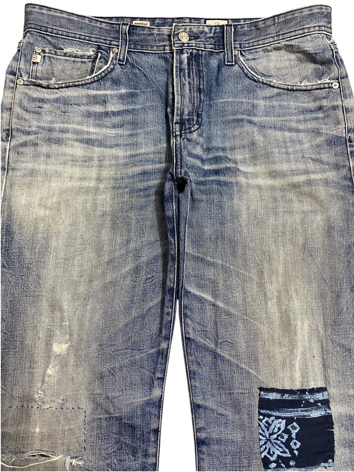 AG Adriano Goldschmied Vintage Adriano Goloschmieo Faded Distressed Loose Jeans Size US 36 / EU 52 - 3 Thumbnail
